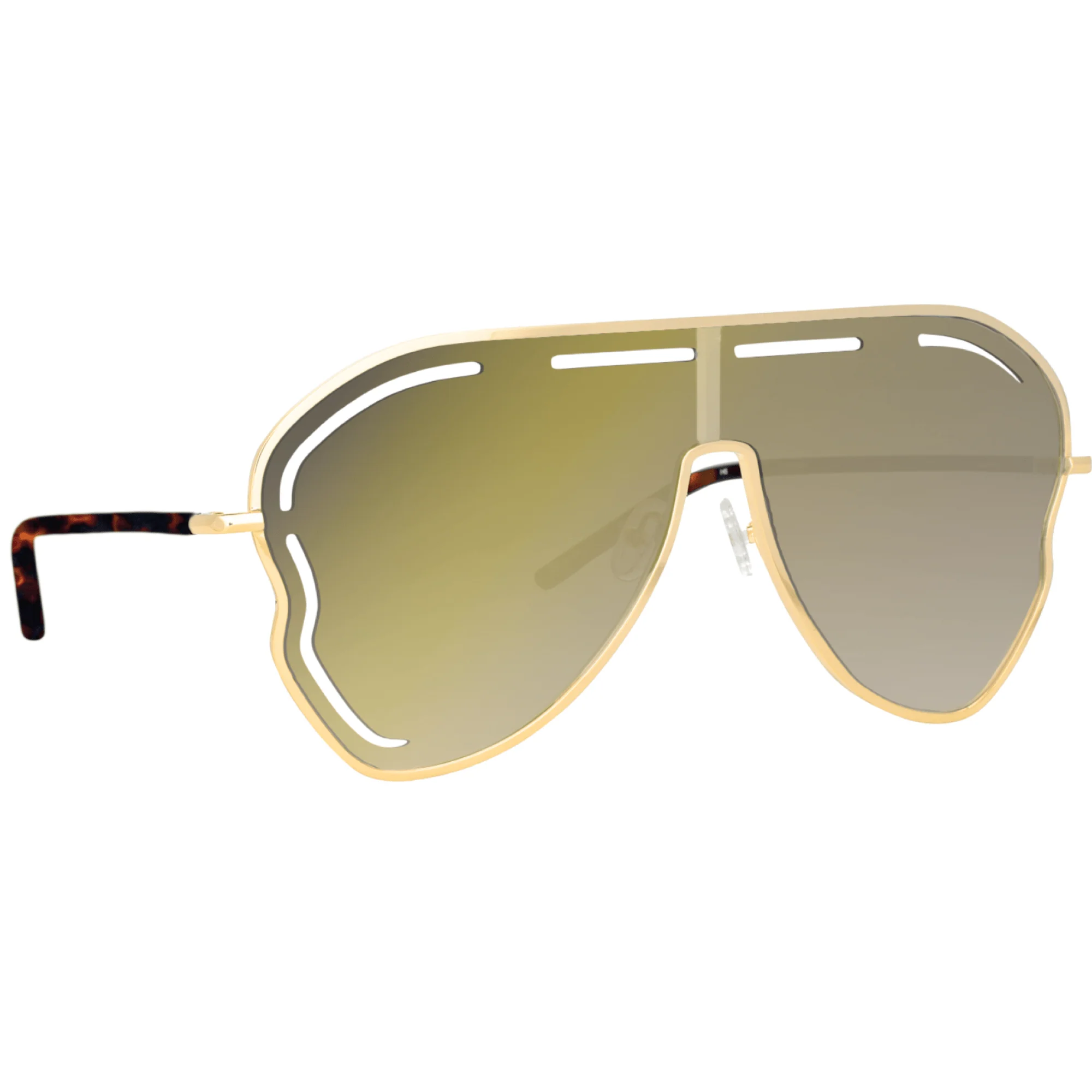 Kika Gardenia Sunglasses in Gold - Image 2