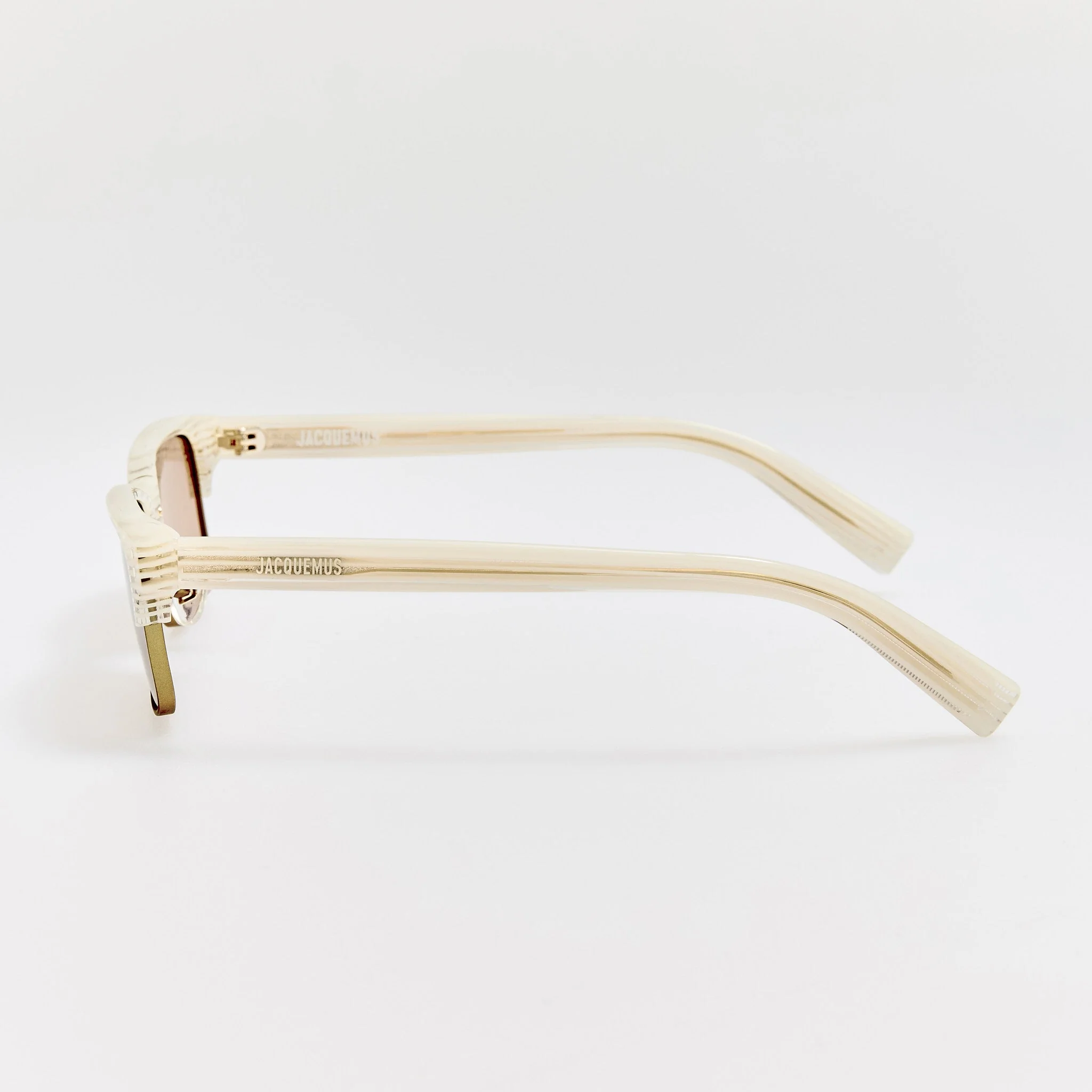 Gardian Sunglasses in Striped Cream - Image 3
