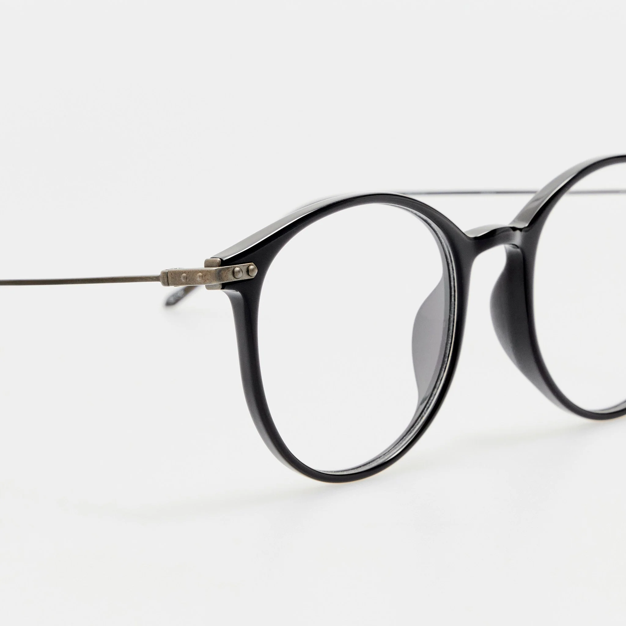 Gray Optical Frame in Black Matt Nickel - Image 6