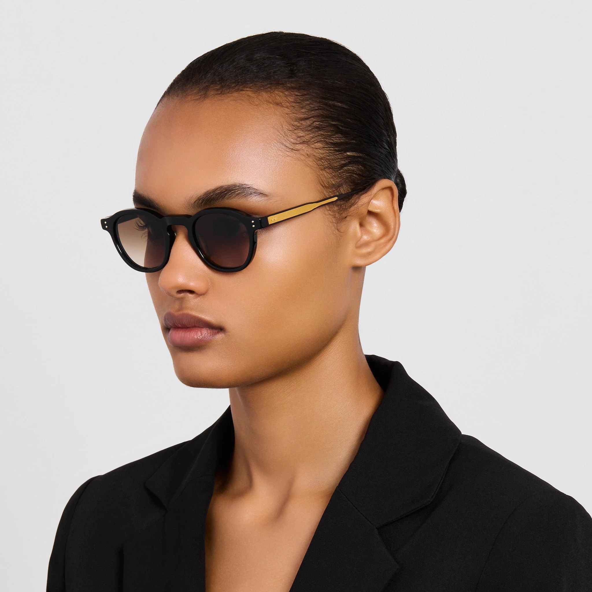 Heath Sunglasses in Black and Mocha - Image 3
