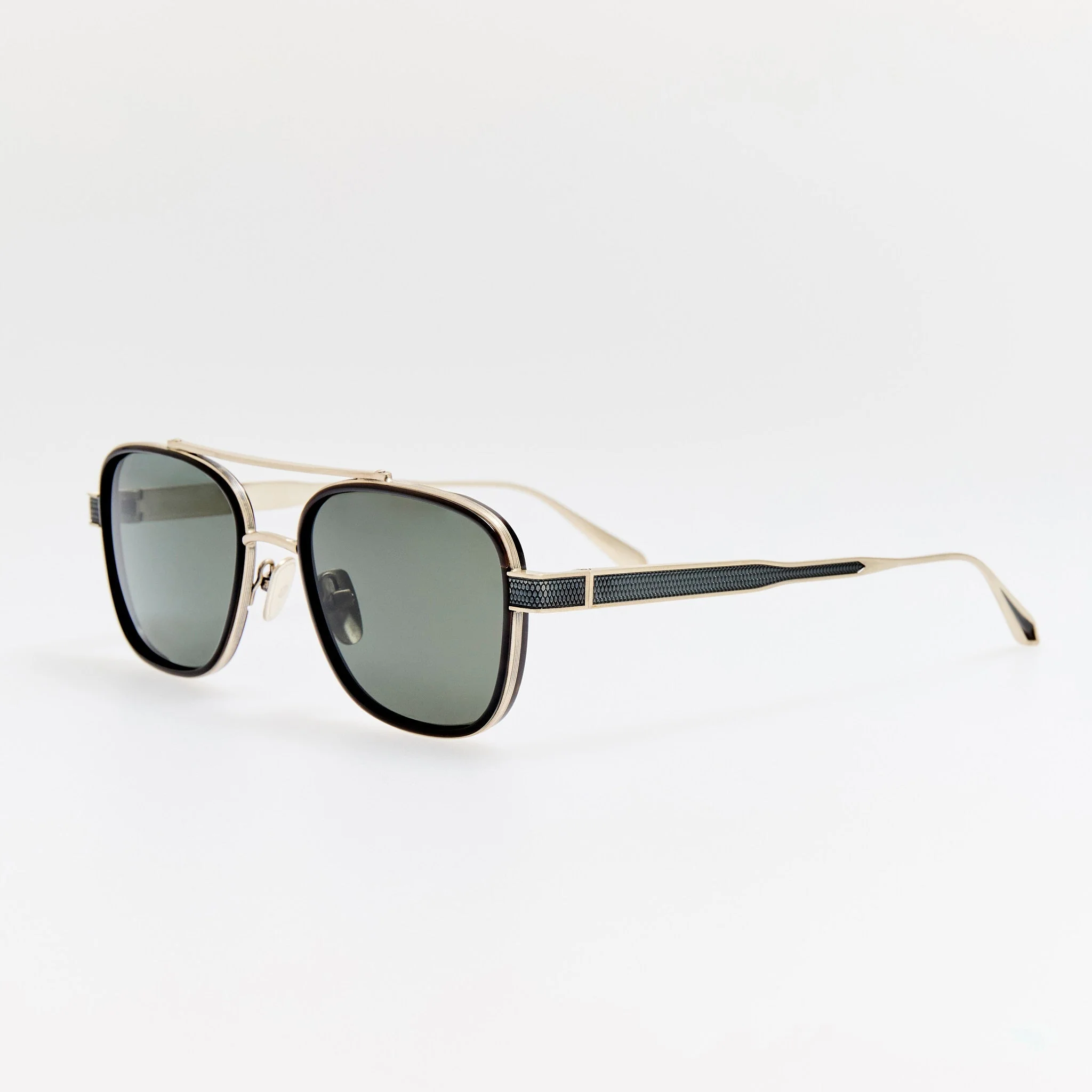 Hyde Sunglasses in Buffalo Horn and 925 Sterling Silver - Image 2