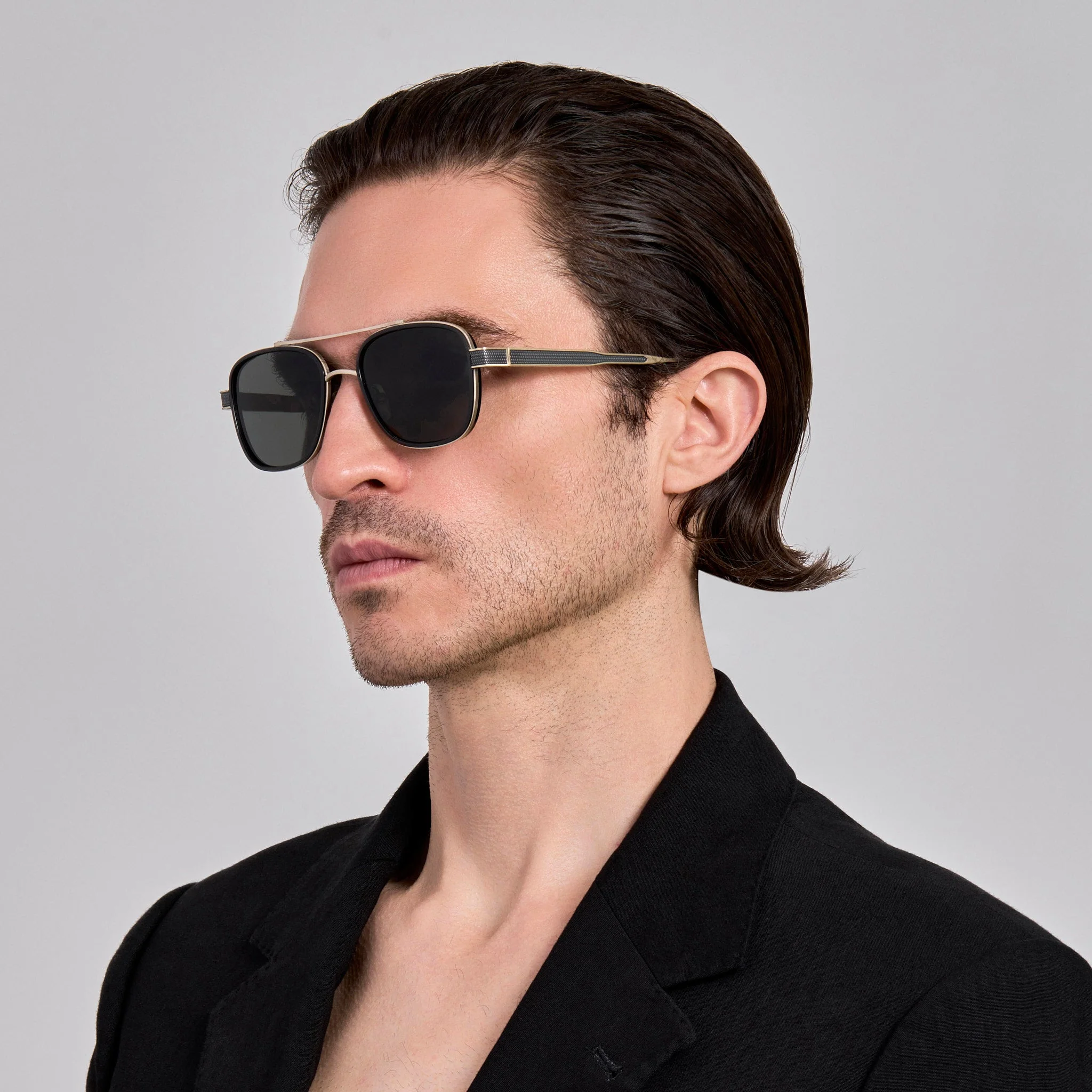 Hyde Sunglasses in Buffalo Horn and 925 Sterling Silver - Image 3