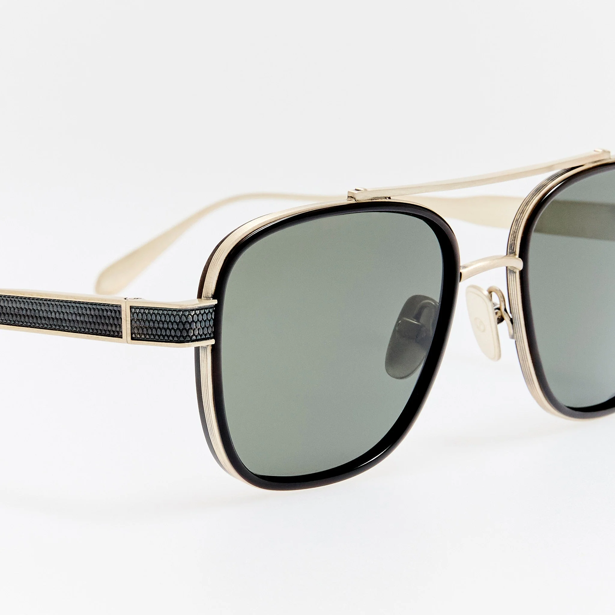 Hyde Sunglasses in Buffalo Horn and 925 Sterling Silver - Image 6