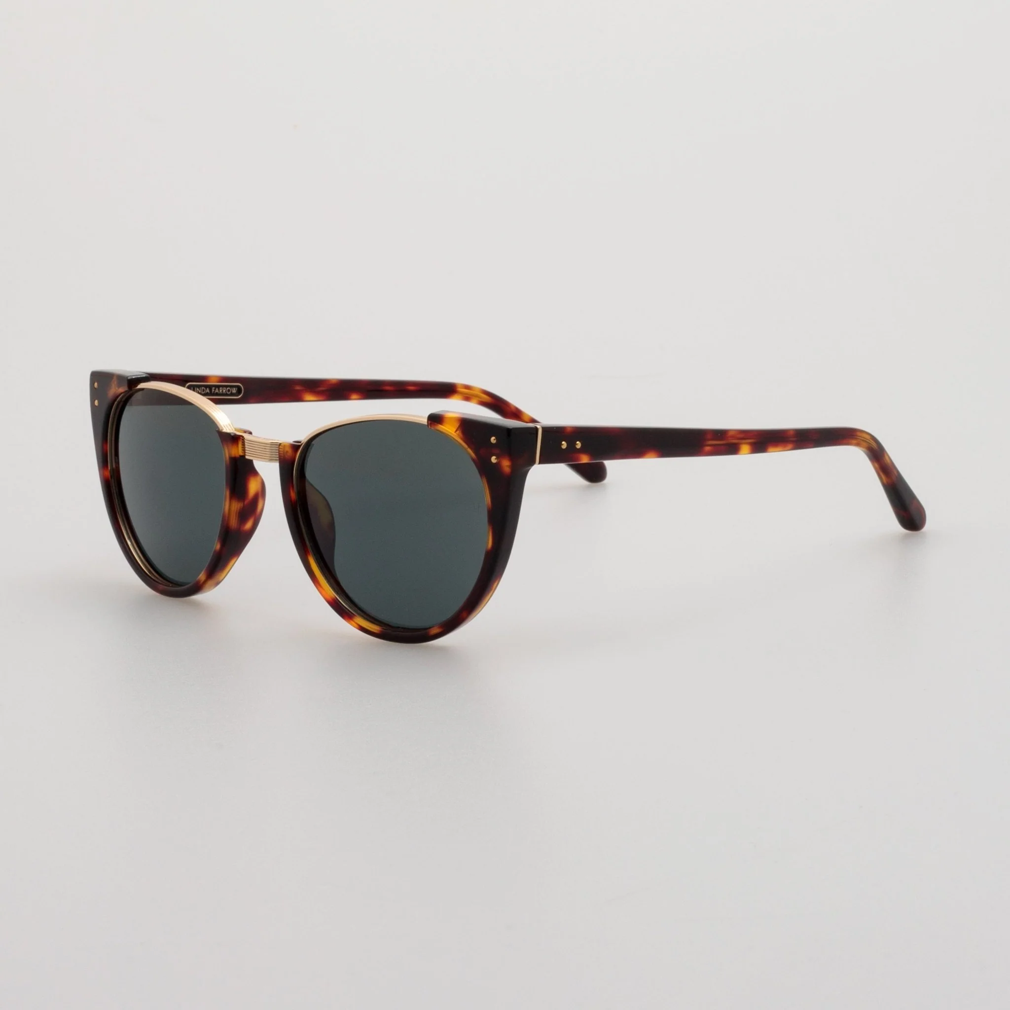 Iris Oval Sunglasses in Dark Tortoiseshell - Image 2