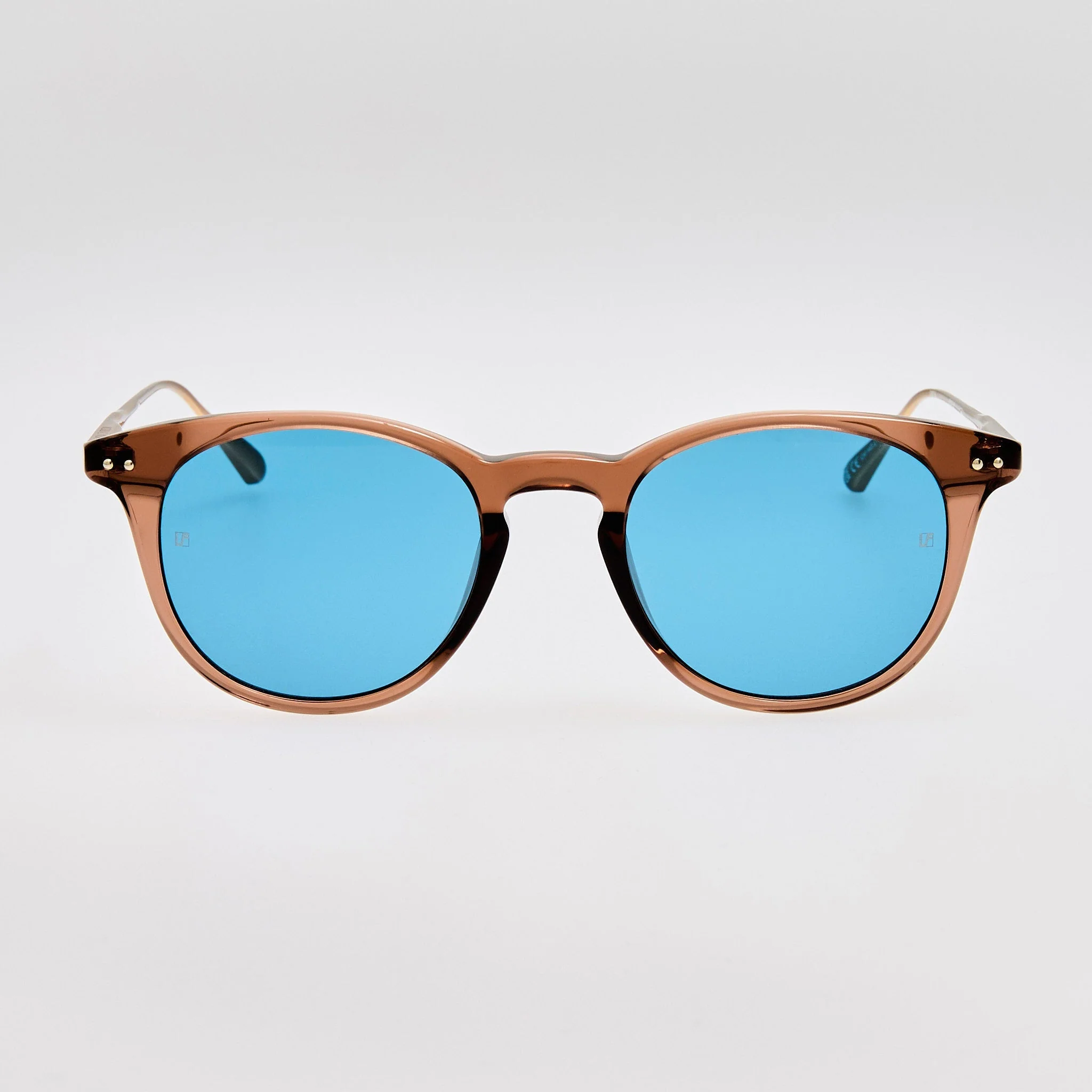 Jamie Sunglasses in Matt Champagne and Aqua