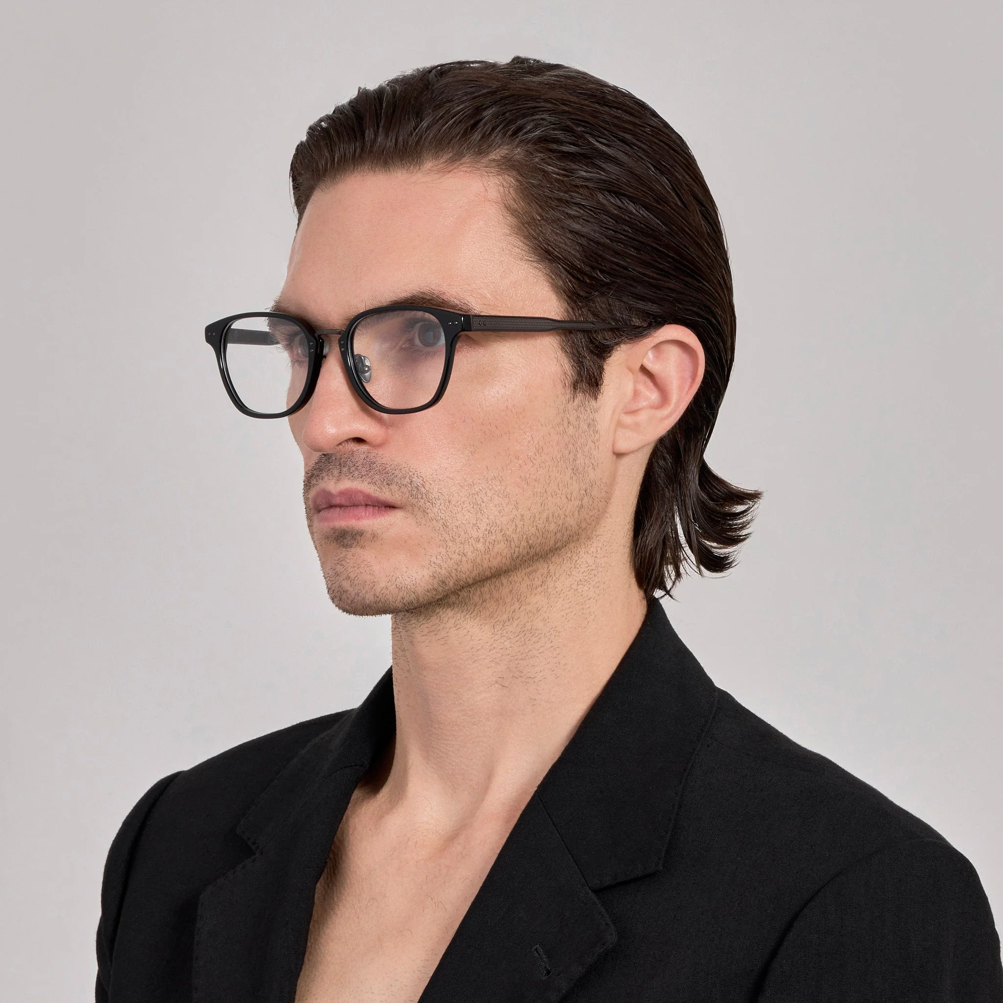 Jeffrey Optical Frame in Black Matt Nickel - Image 5
