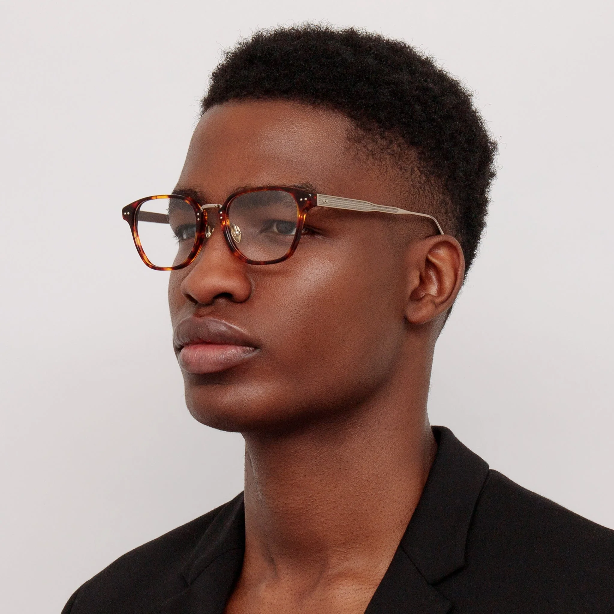 Jeffrey Optical Frame in Dark Tortoiseshell - Image 3