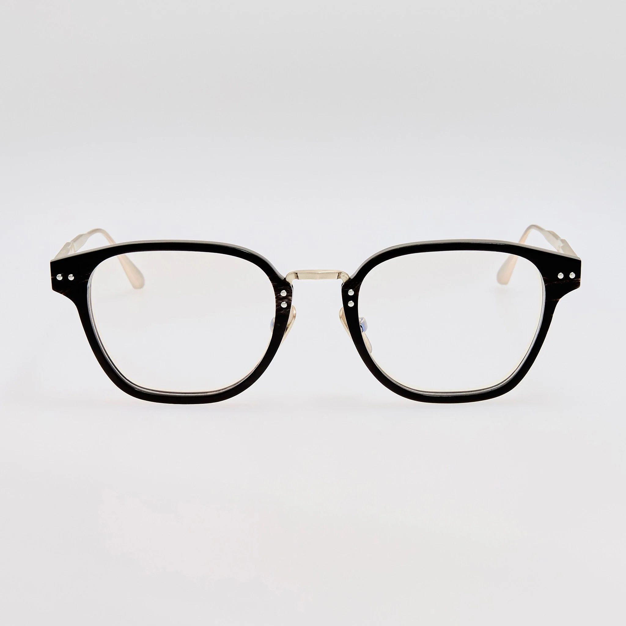 Jeffrey Optical Frame in Buffalo Horn and 925 Sterling Silver