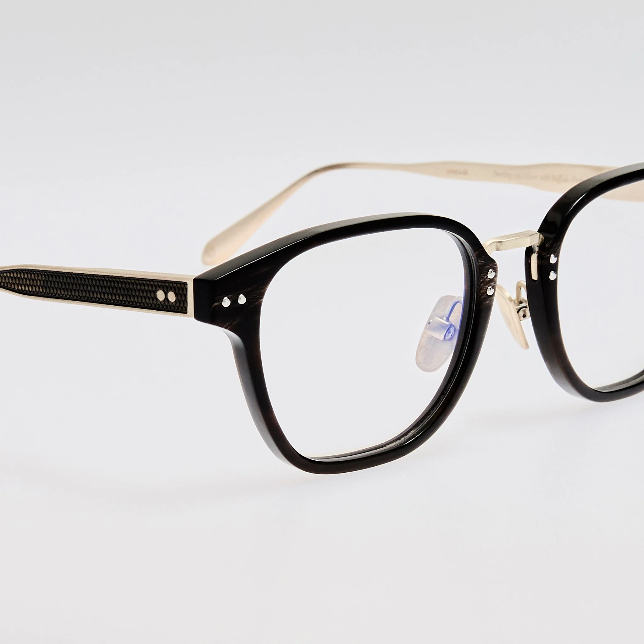 Jeffrey Optical Frame in Buffalo Horn and 925 Sterling Silver - Image 5