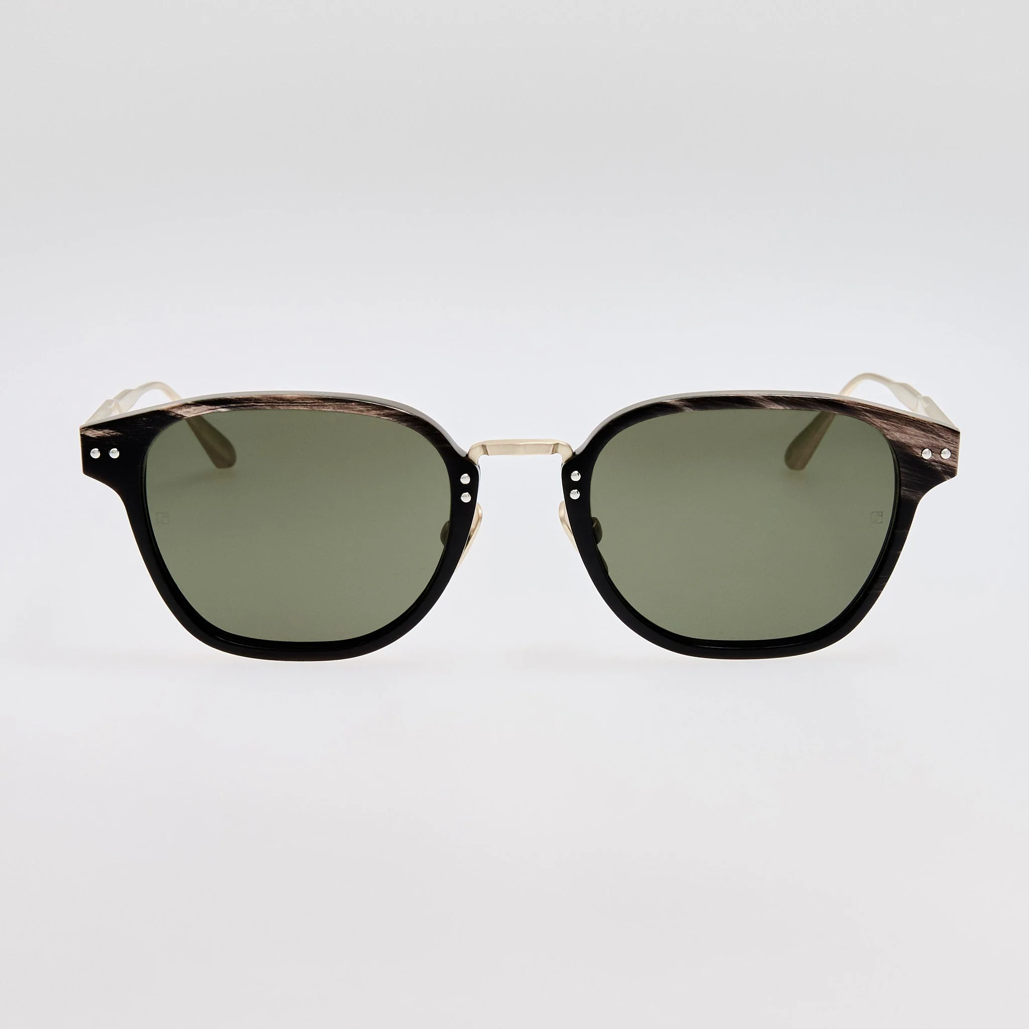 Jeffrey Sunglasses in Buffalo Horn and 925 Sterling Silver