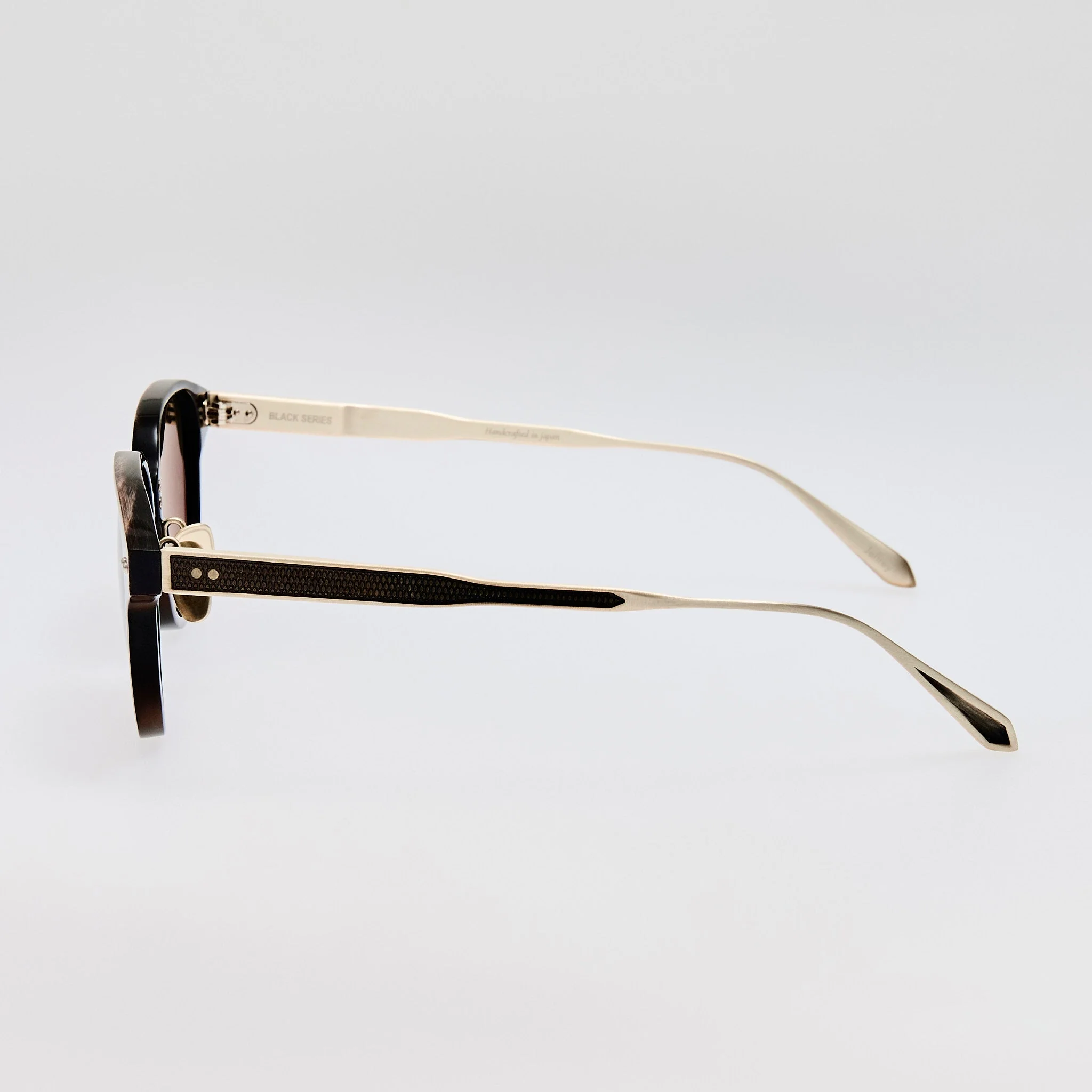 Jeffrey Sunglasses in Buffalo Horn and 925 Sterling Silver - Image 4