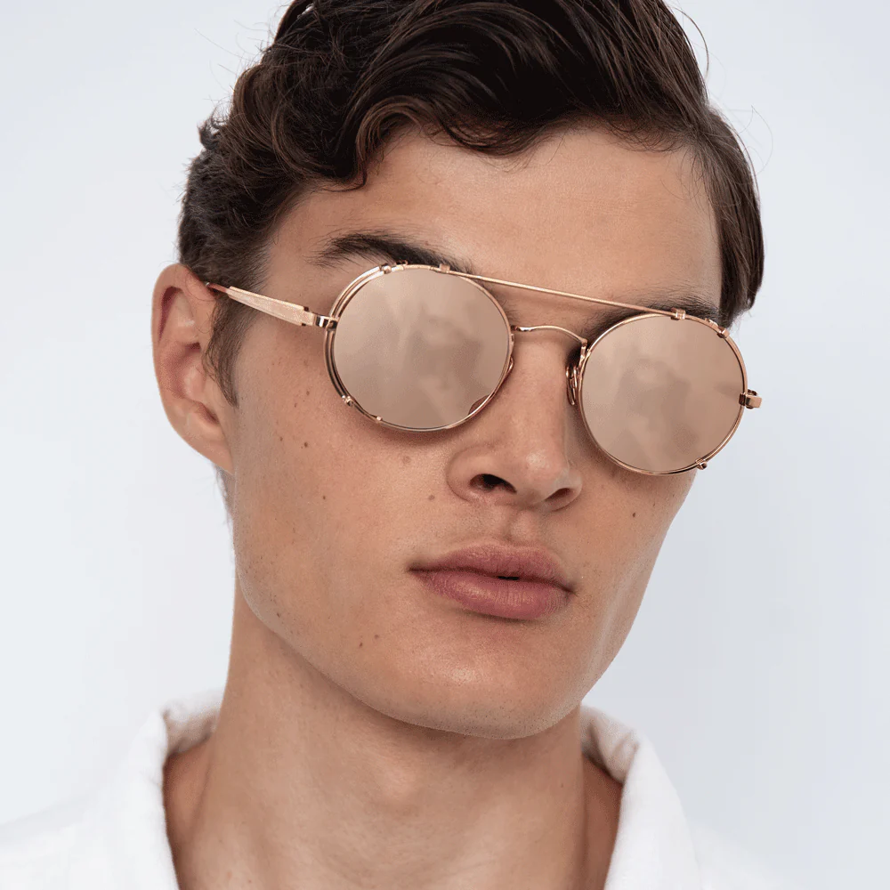 Jimi Sunglasses in 18K Rose Gold - Image 3