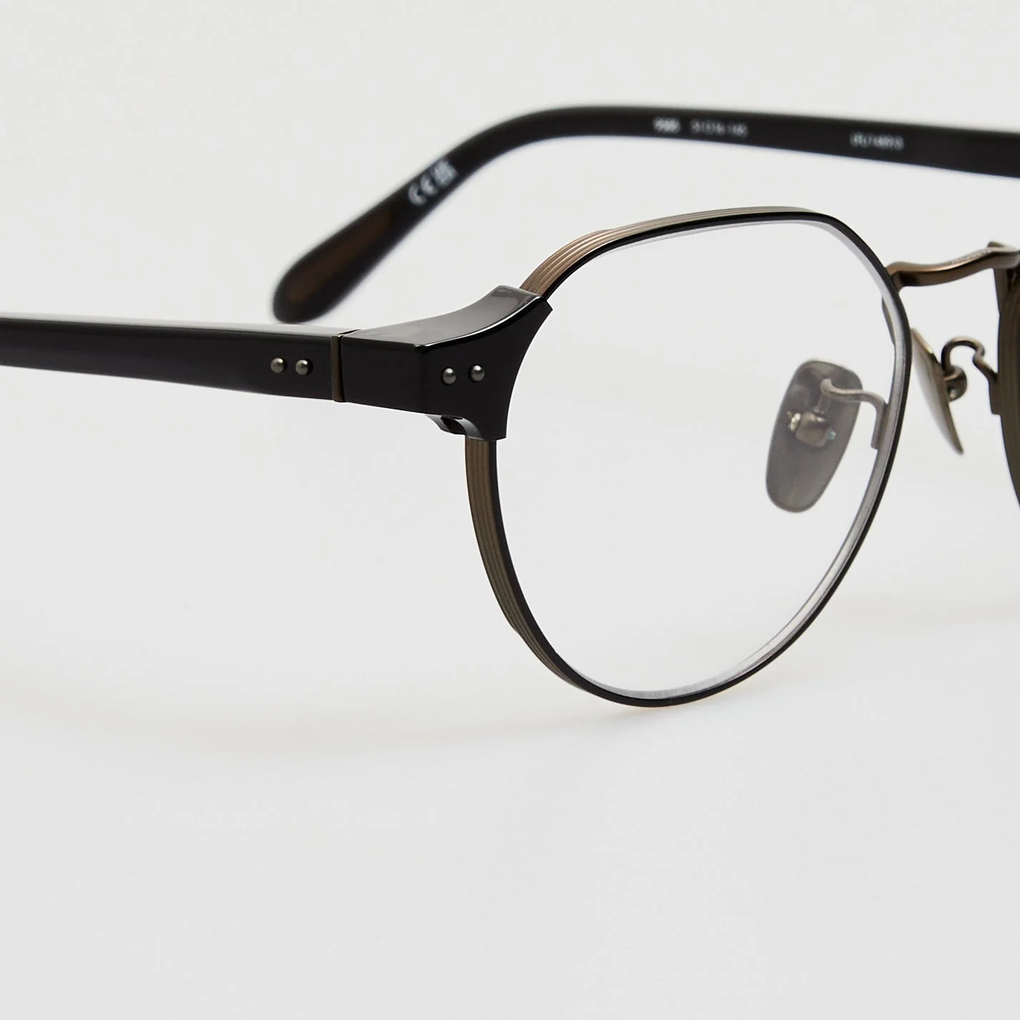 Jonathan Angular Optical Frame in Black Matt Nickel - Image 4