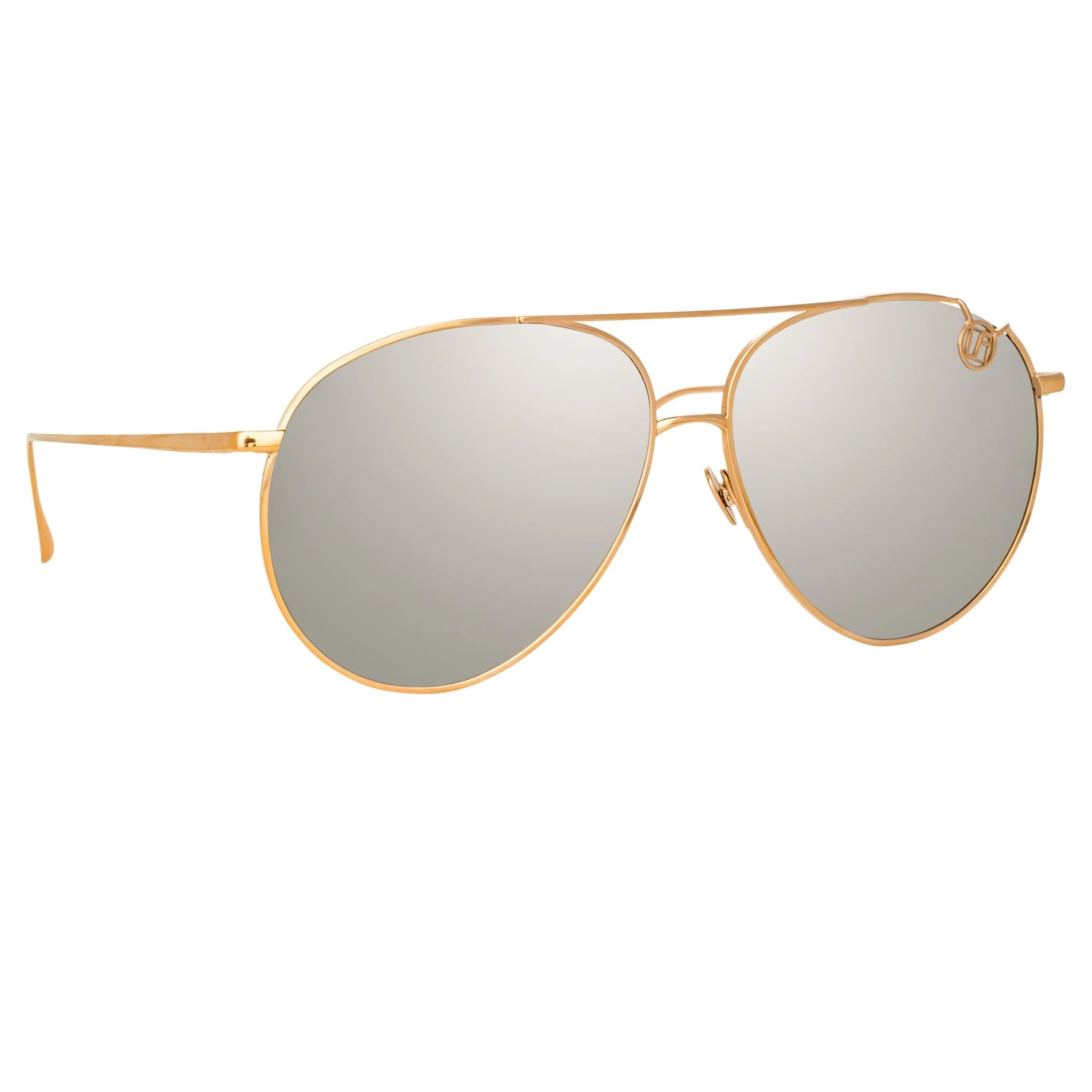 Joni Sunglasses in 18K Rose Gold and Platinum - Image 2