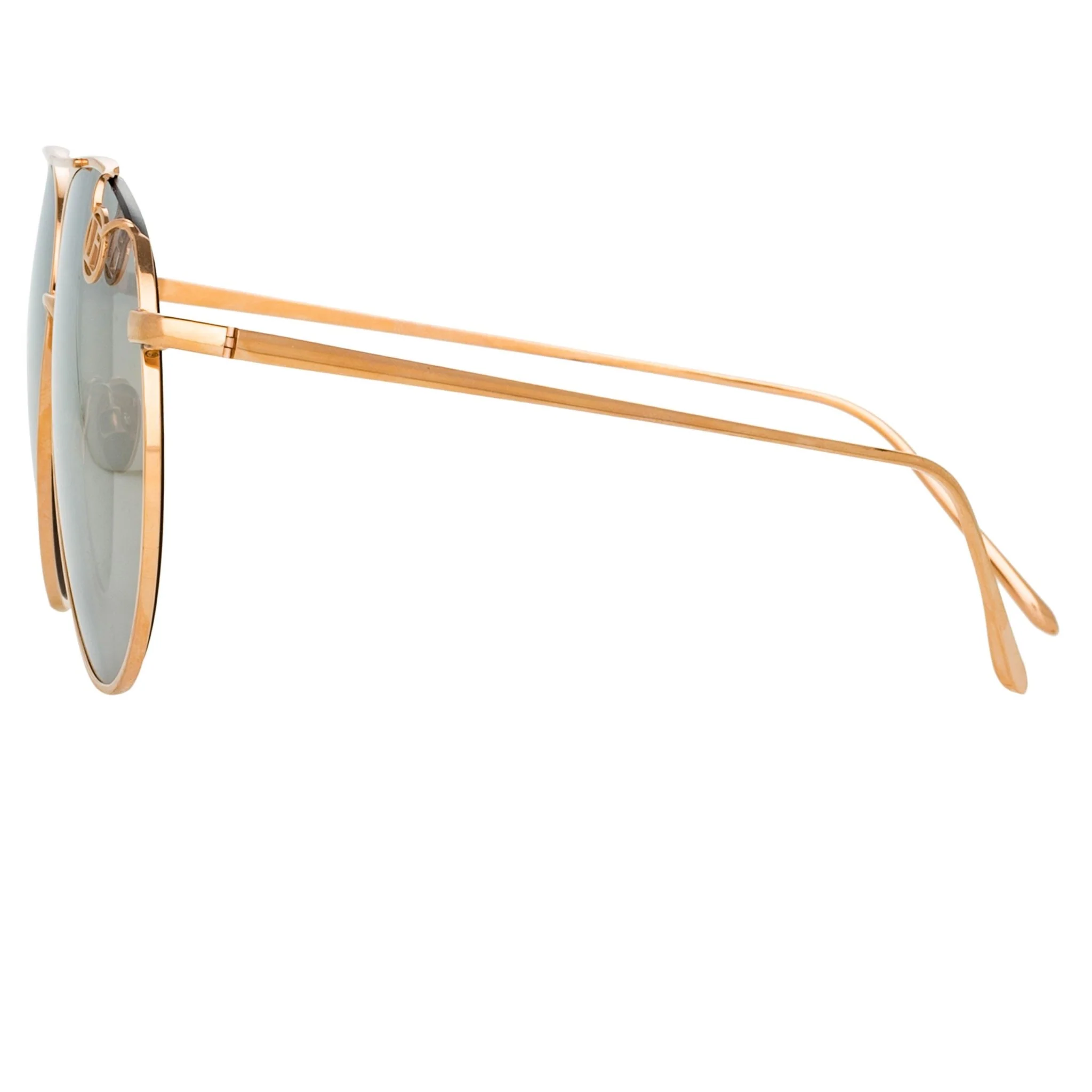 Joni Sunglasses in 18K Rose Gold and Platinum - Image 4