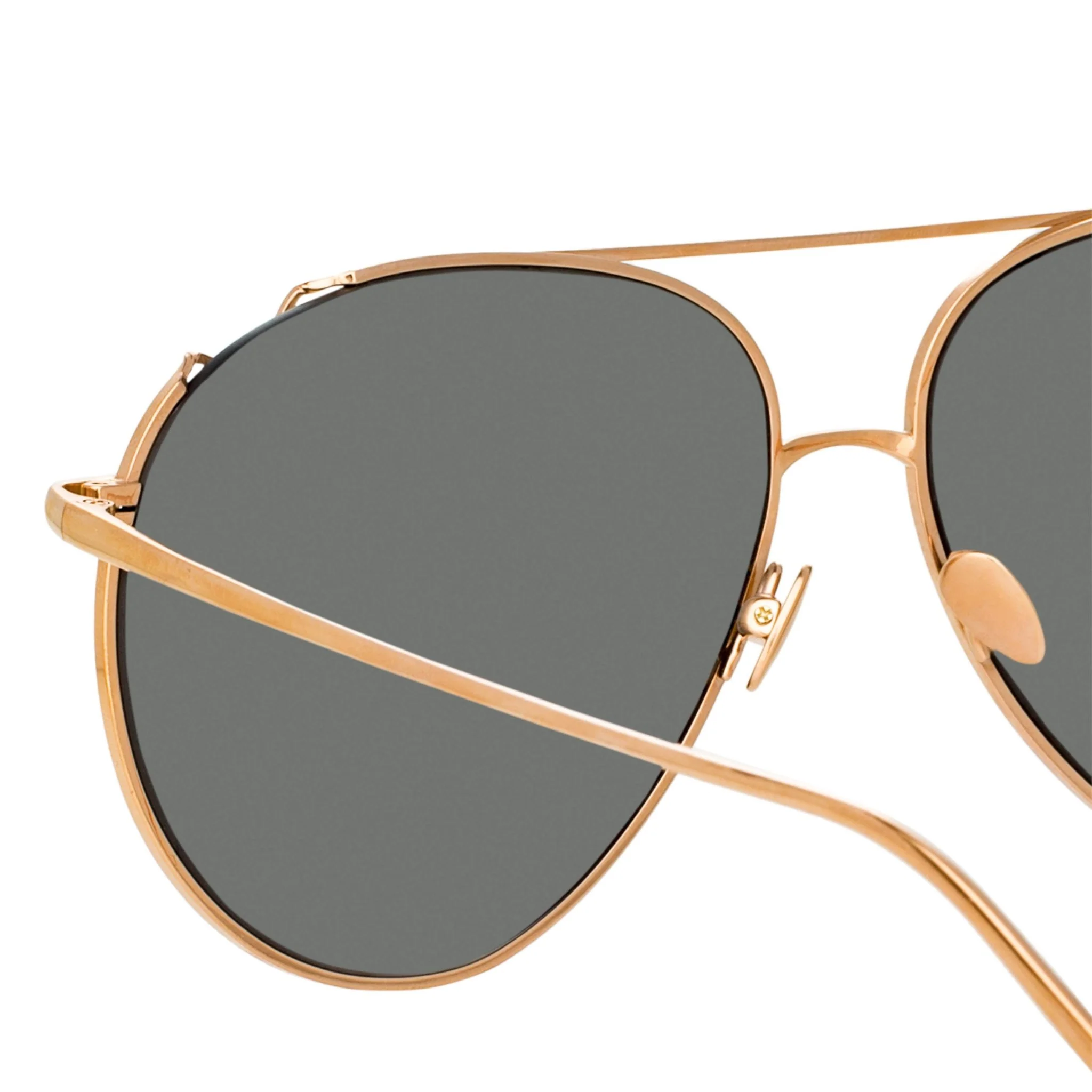 Joni Sunglasses in 18K Rose Gold and Platinum - Image 5