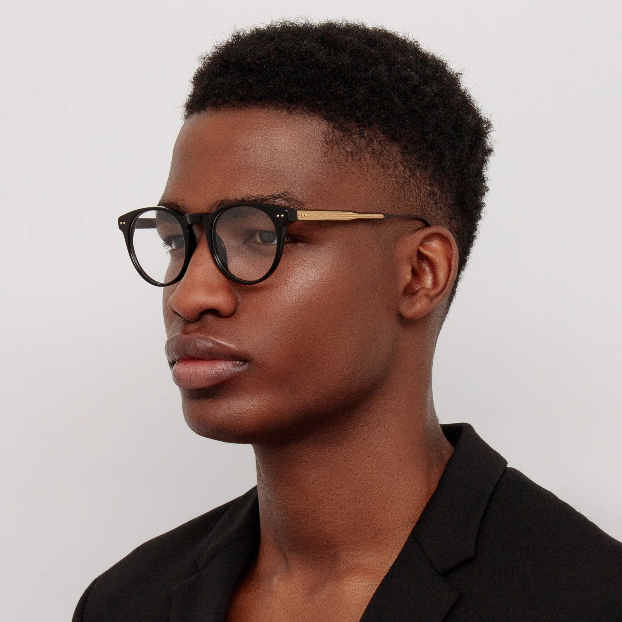 Kaan Oval Optical Frame in Black - Image 3