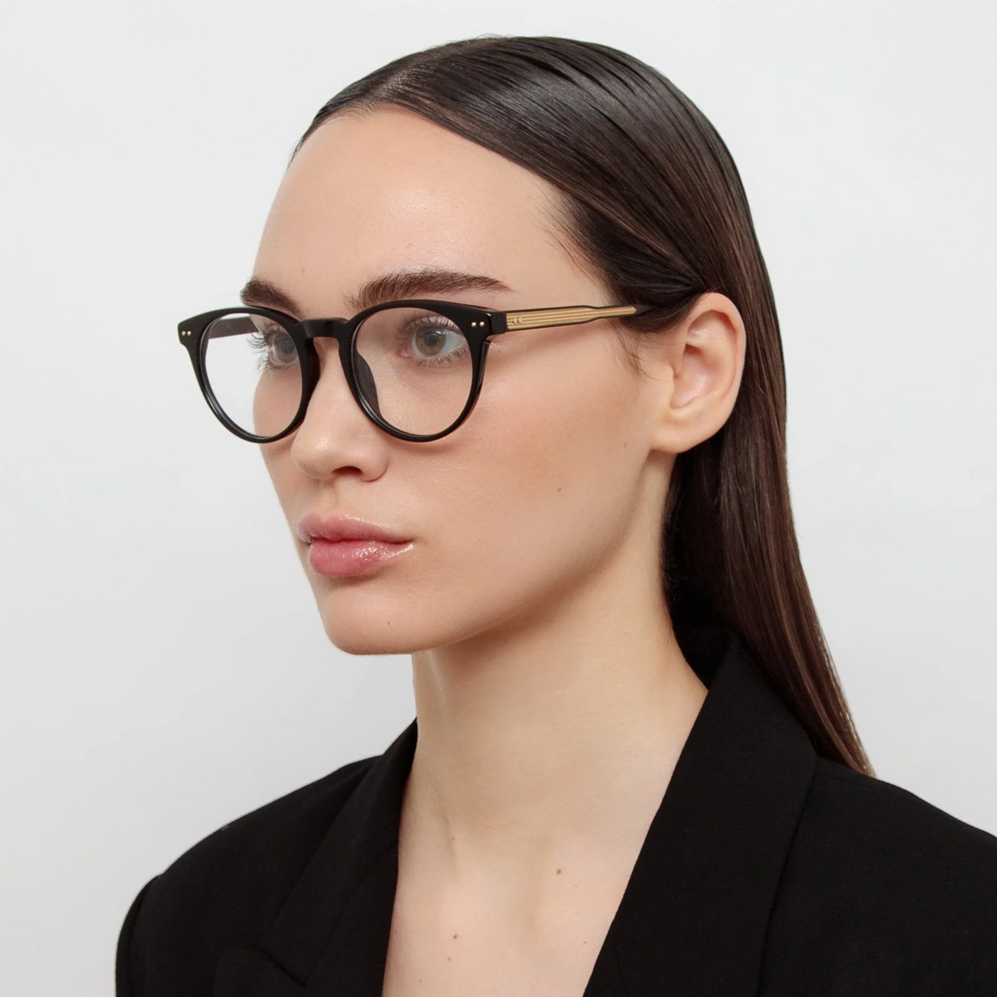 Kaan Oval Optical Frame in Black - Image 4