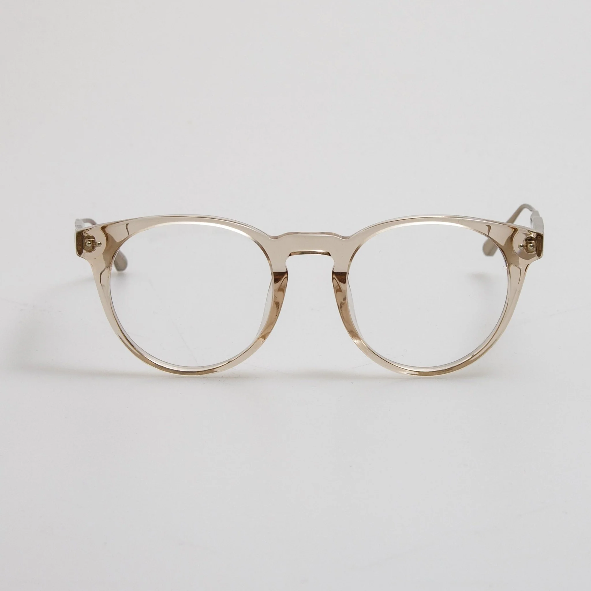 Kaan Oval Optical Frame in 22K Light Gold