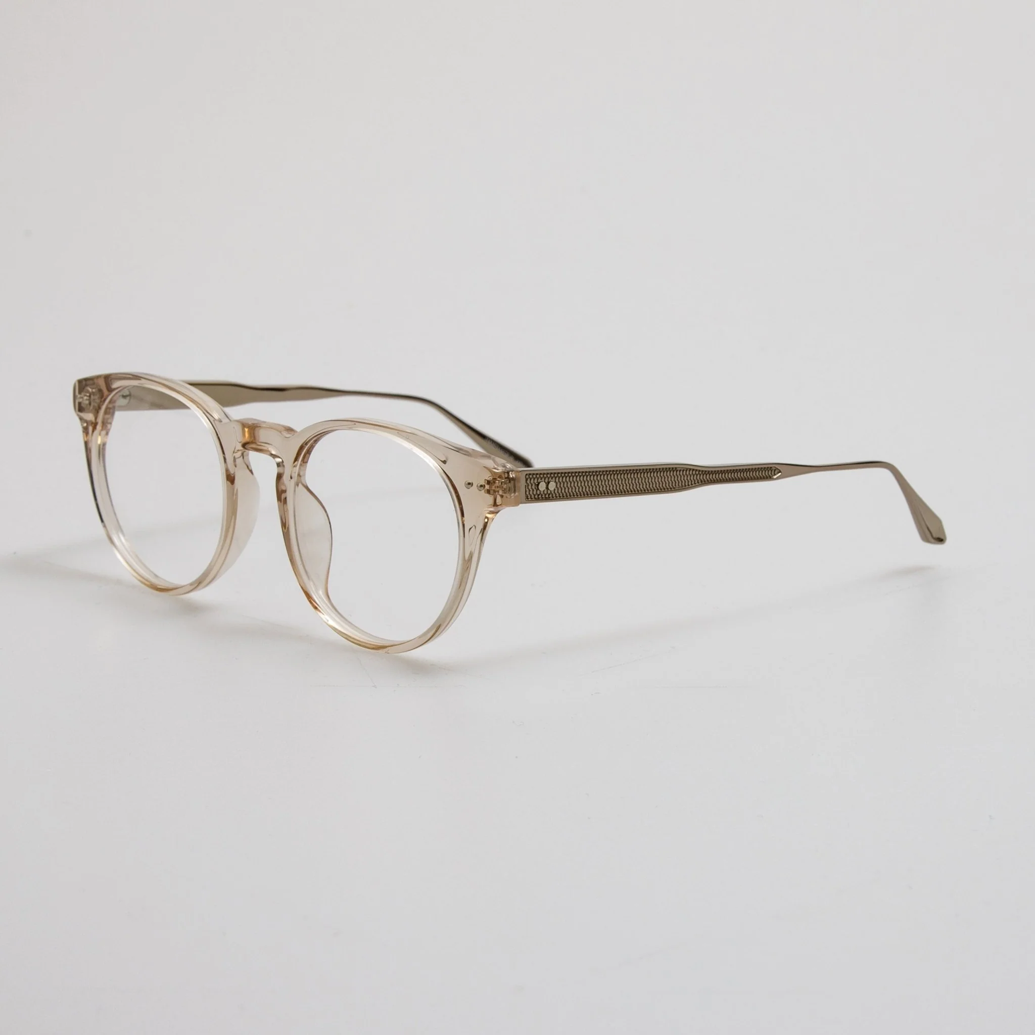 Kaan Oval Optical Frame in 22K Light Gold - Image 2