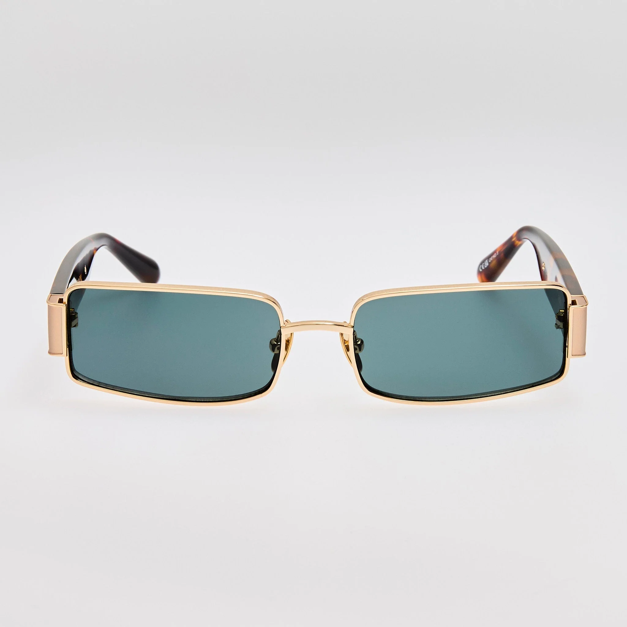 Kaia Sunglasses in 22K Gold and Green