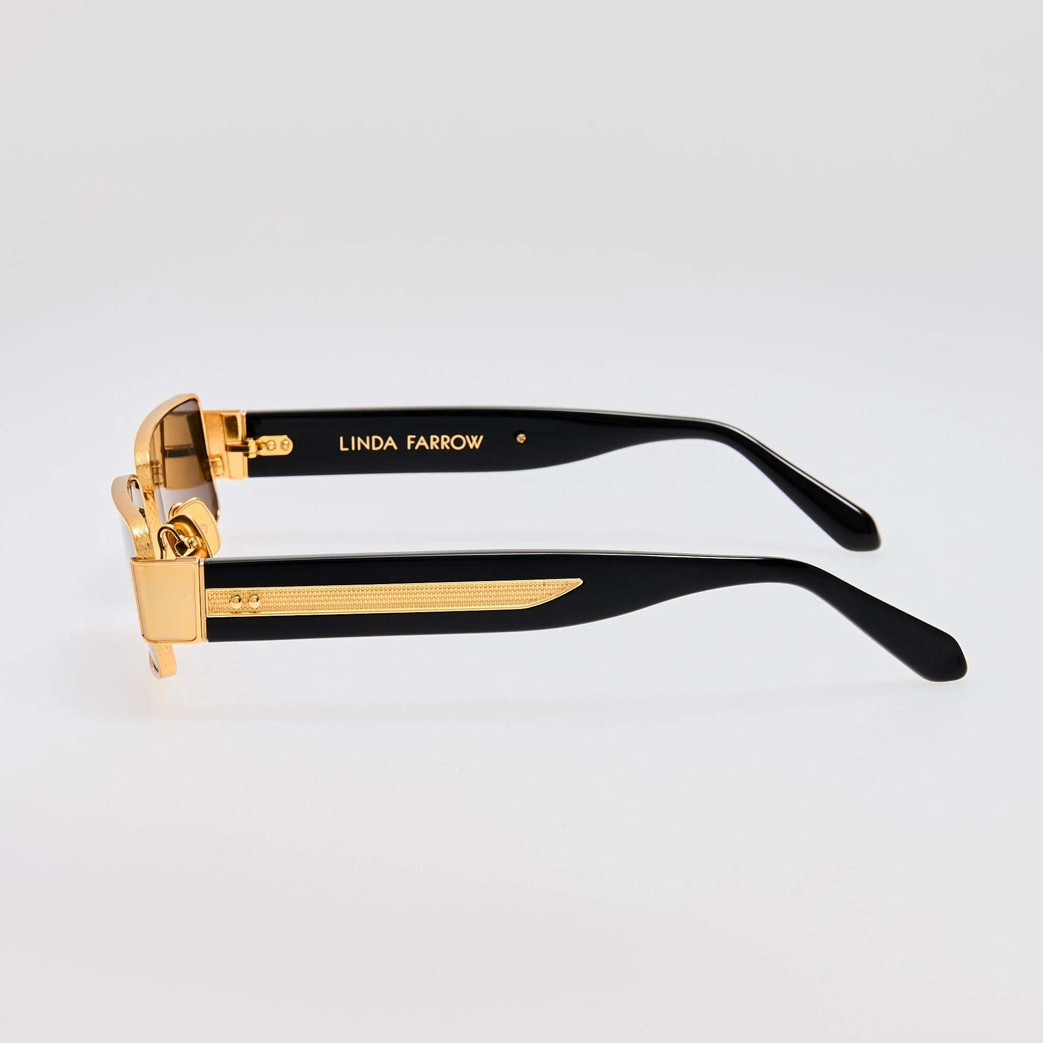 Kaia Sunglasses in 22K Gold and Grey - Image 6