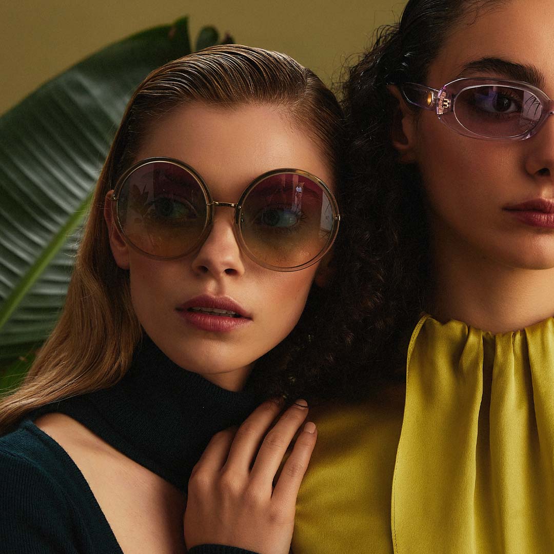 Kew Sunglasses in 22K Gold and Purple - Image 3