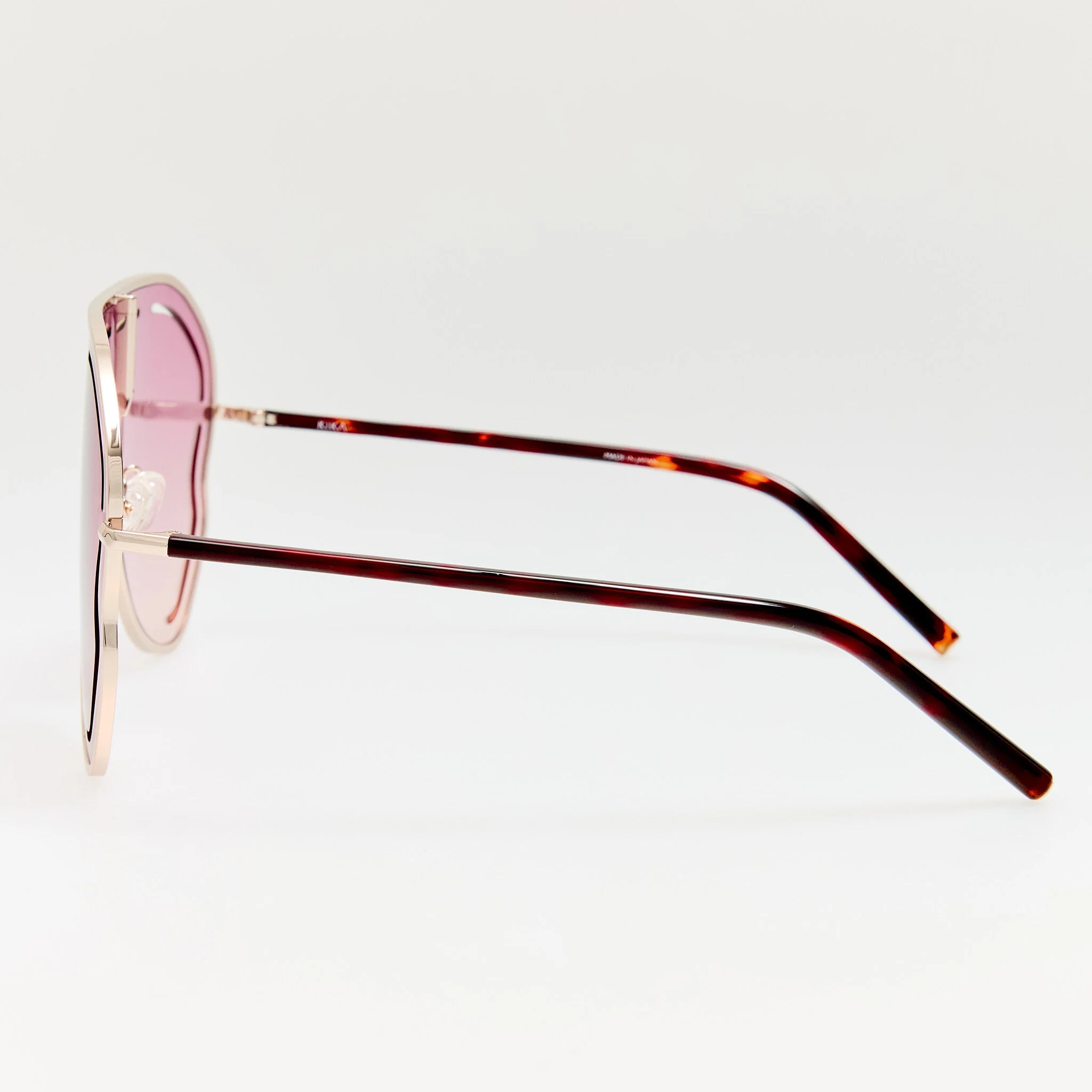 Kika Gardenia Sunglasses in Pink Gradient and Light Gold - Image 4