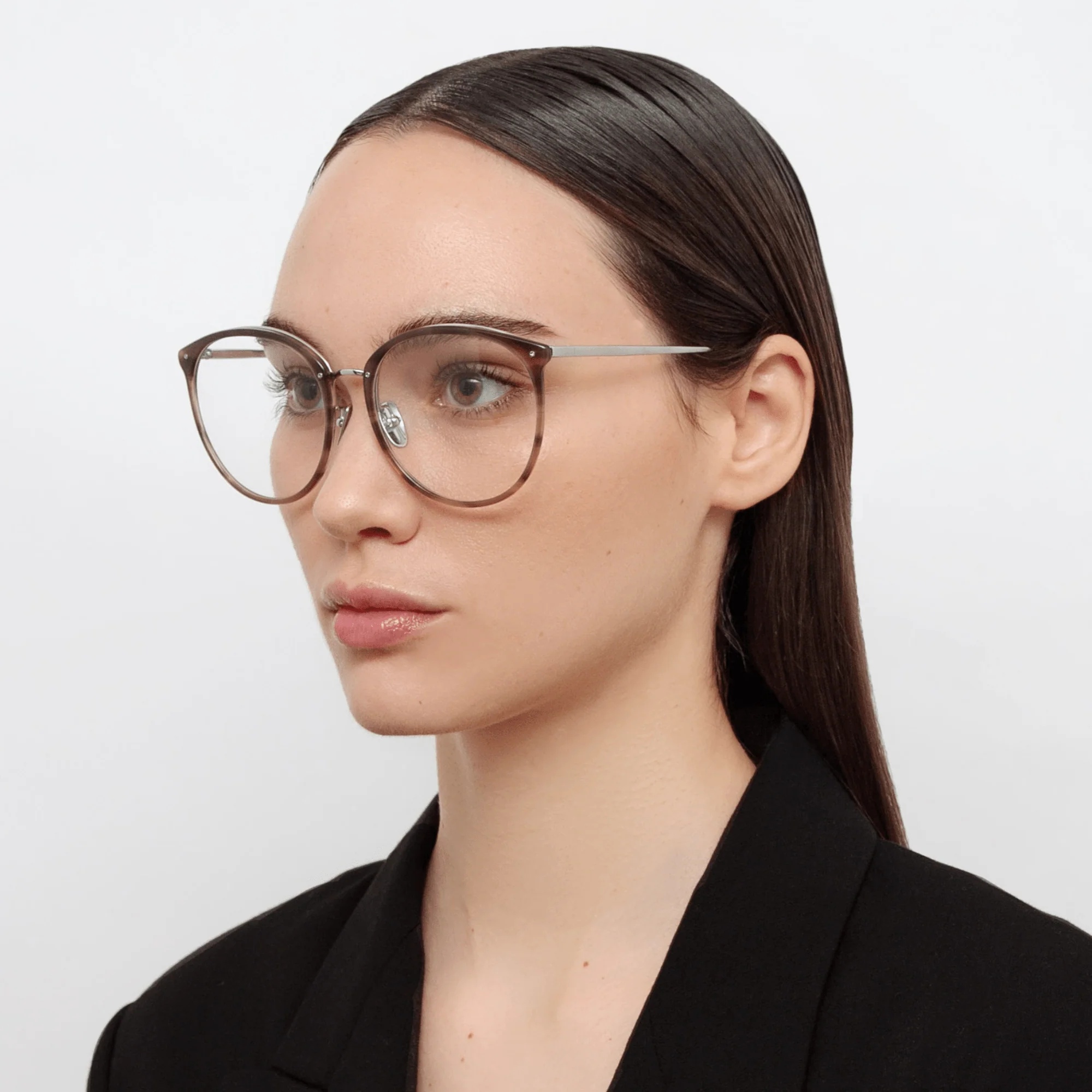 Kings Optical Frame in Grey Horn - Image 3