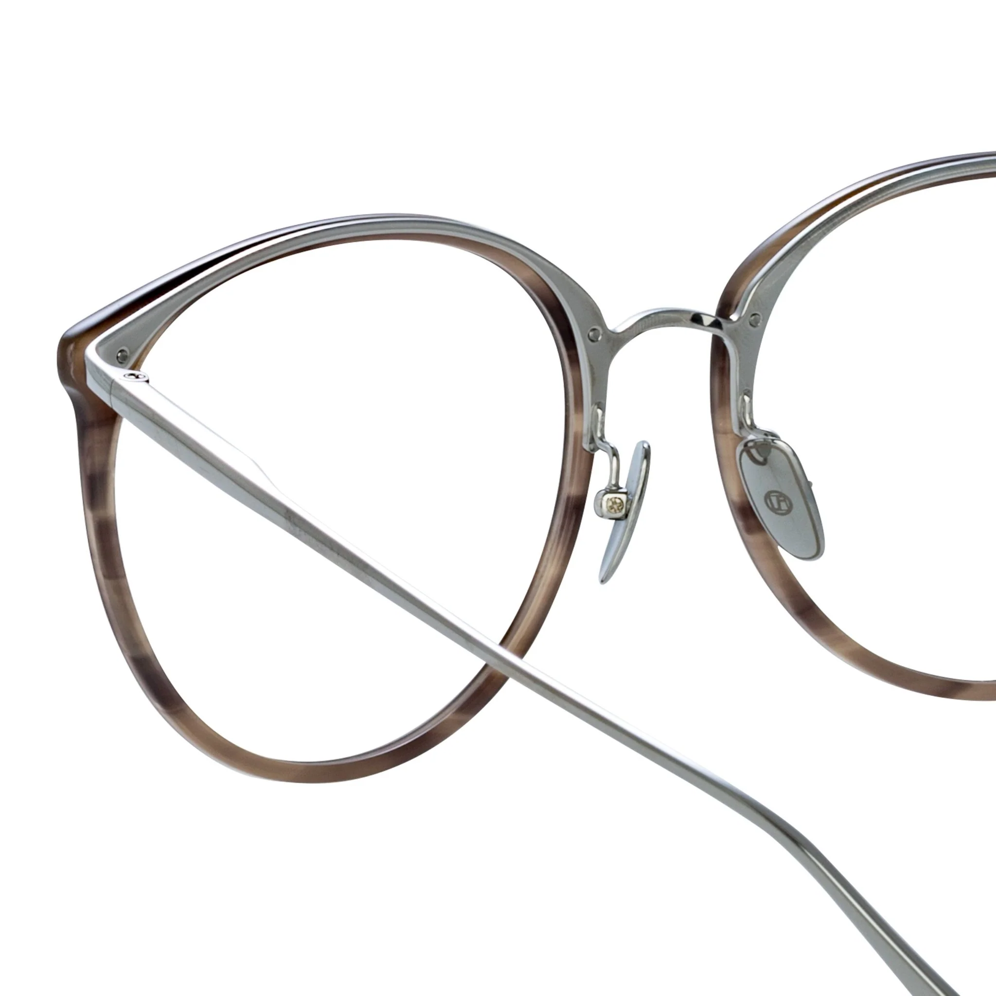 Kings Optical Frame in Grey Horn - Image 4