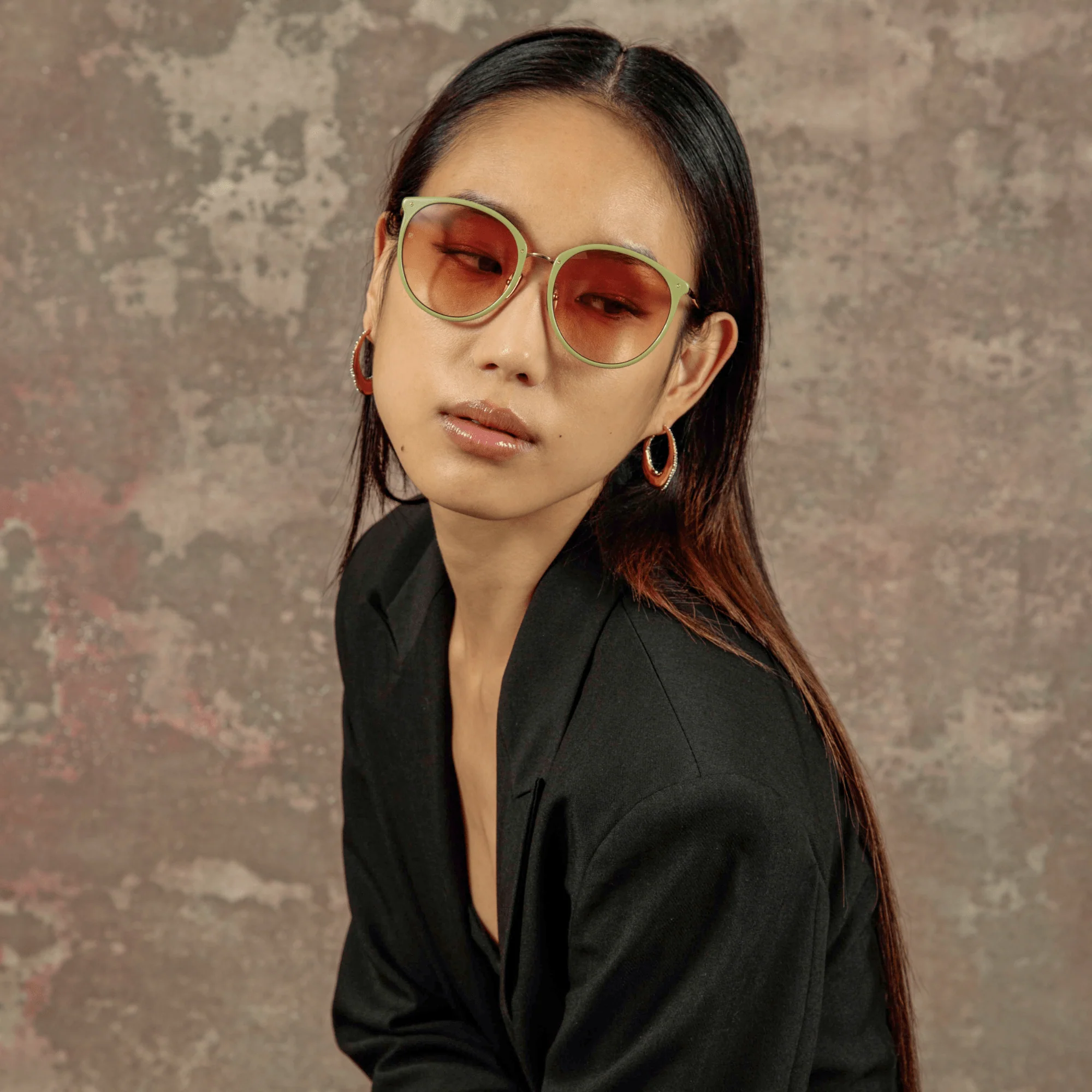 Kings Sunglasses in 22K Gold and Camel - Image 3