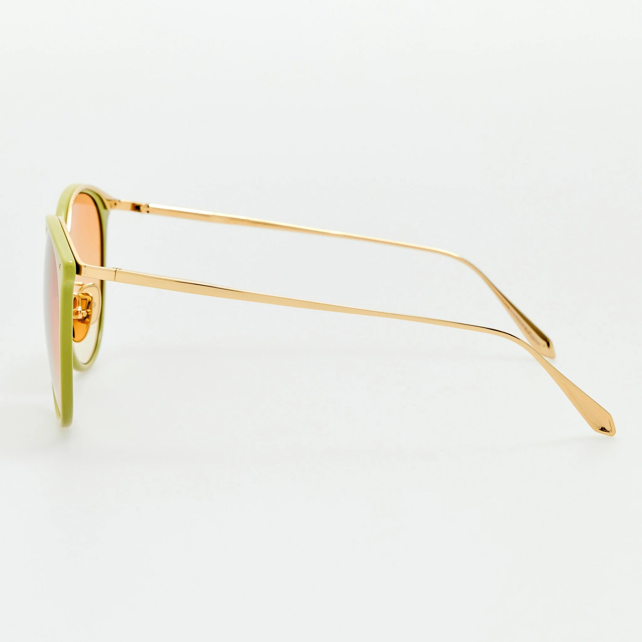 Kings Sunglasses in 22K Gold and Camel - Image 5