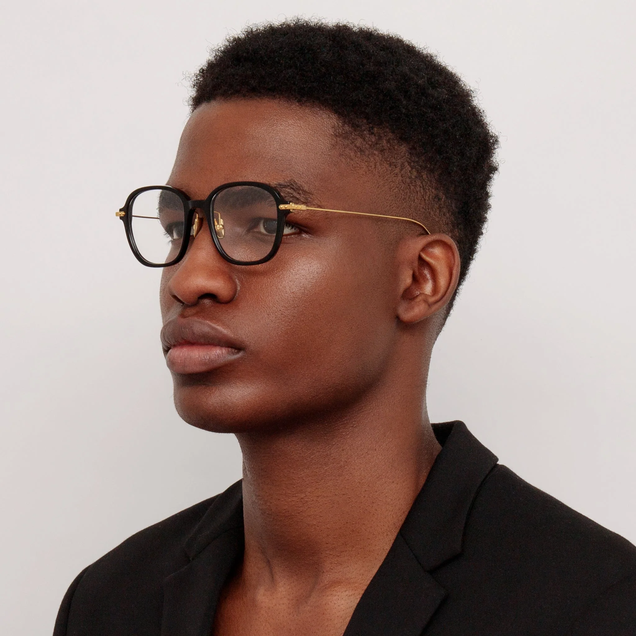 Lane Square Optical Frame in Black - Image 3