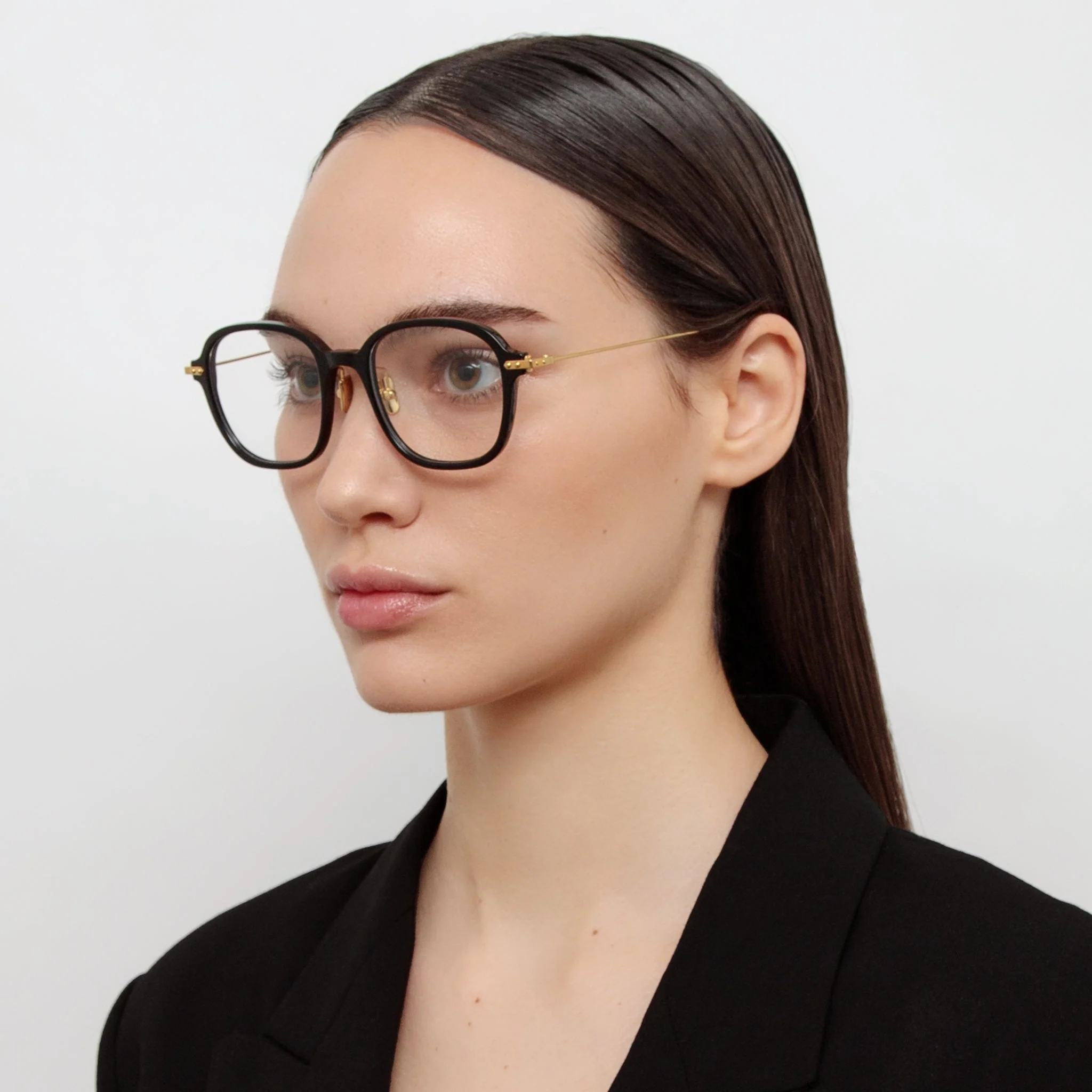 Lane Square Optical Frame in Black - Image 4