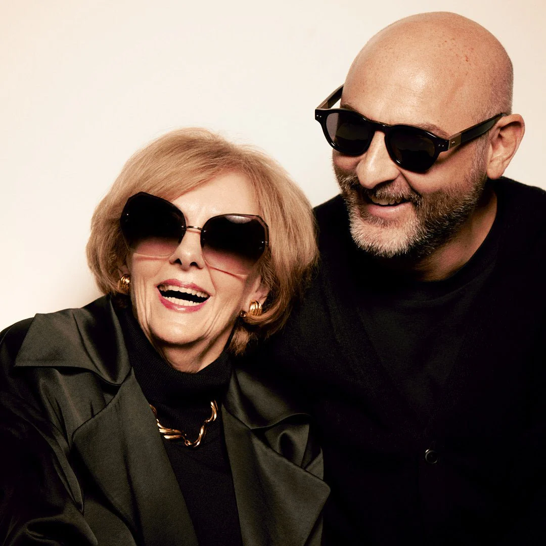 Lila Sunglasses in 18K Rose Gold and Grey - Image 3