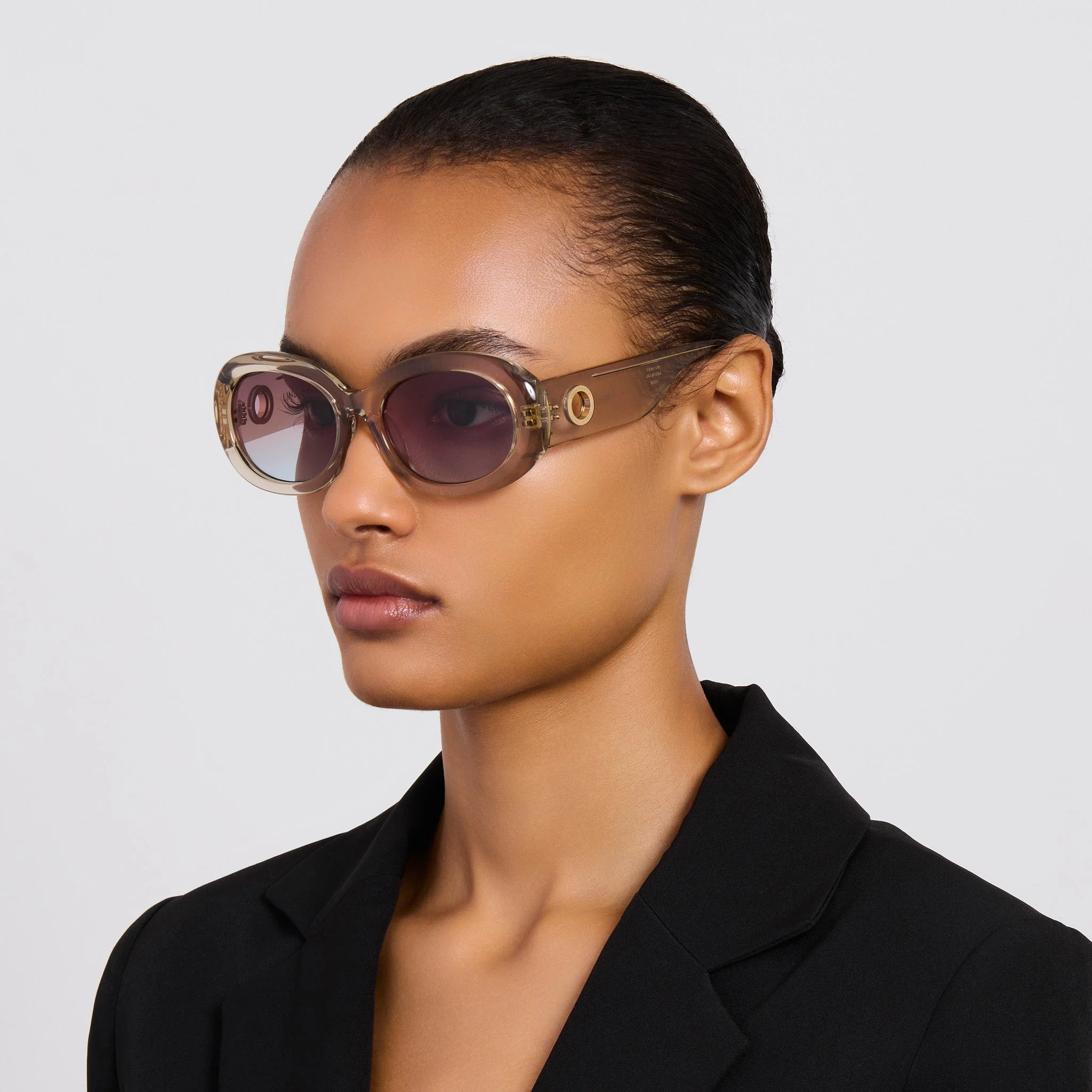Lina Sunglasses in Truffle and Dusk - Image 3