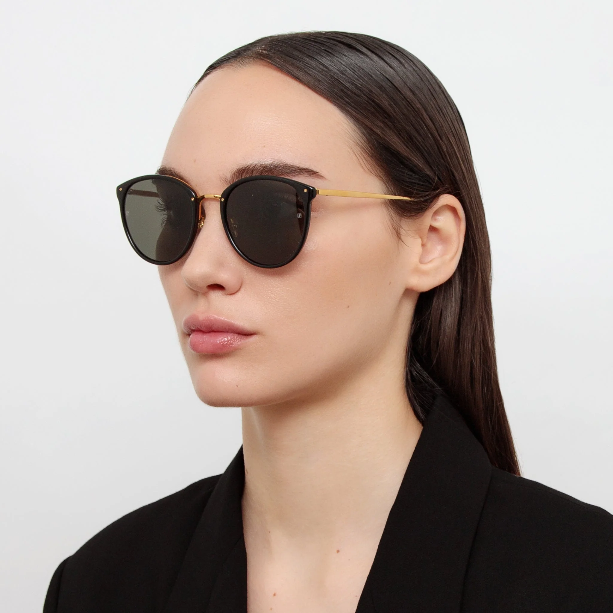 Calthorpe Sunglasses in 22K Gold and Black - Image 3