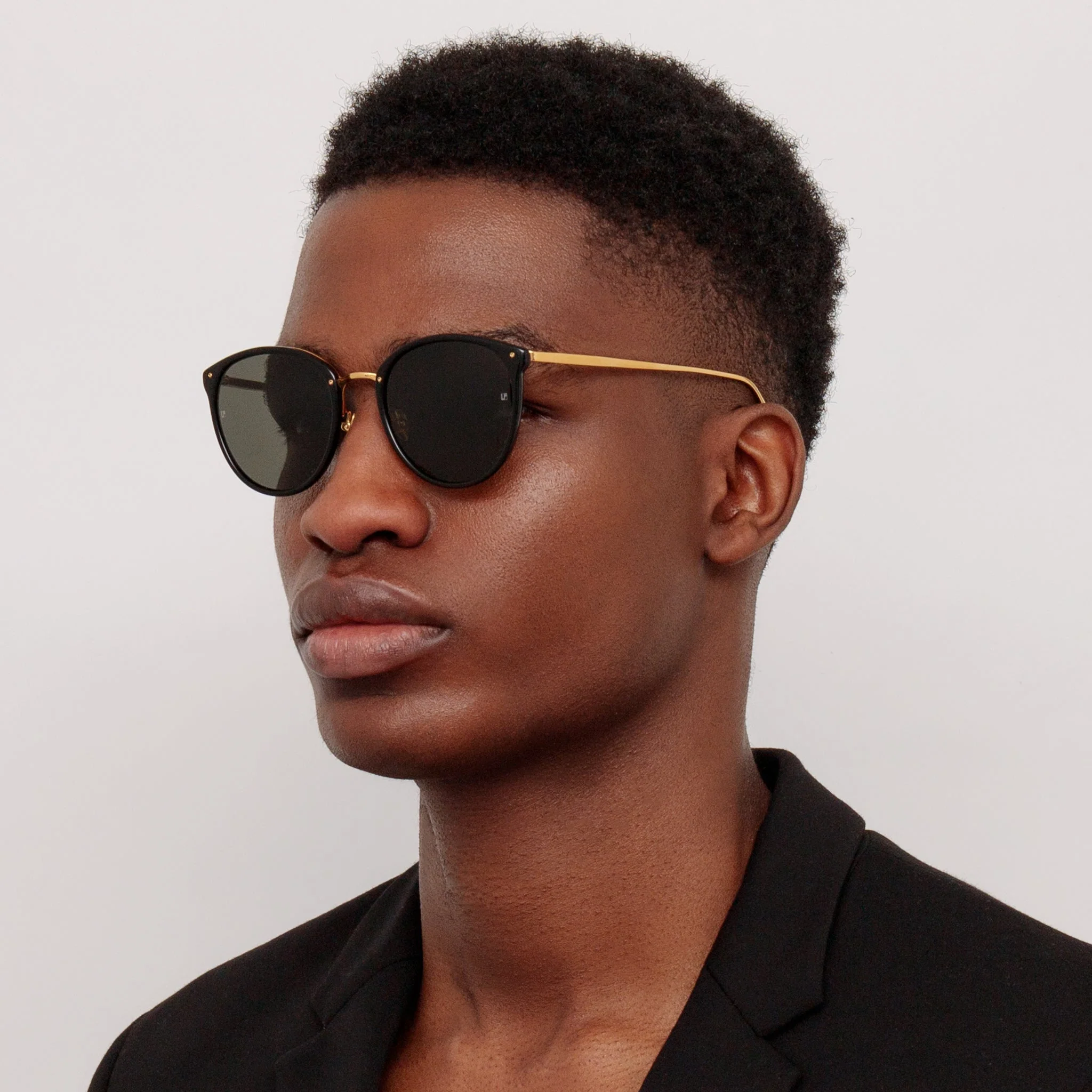 Calthorpe Sunglasses in 22K Gold and Black - Image 4