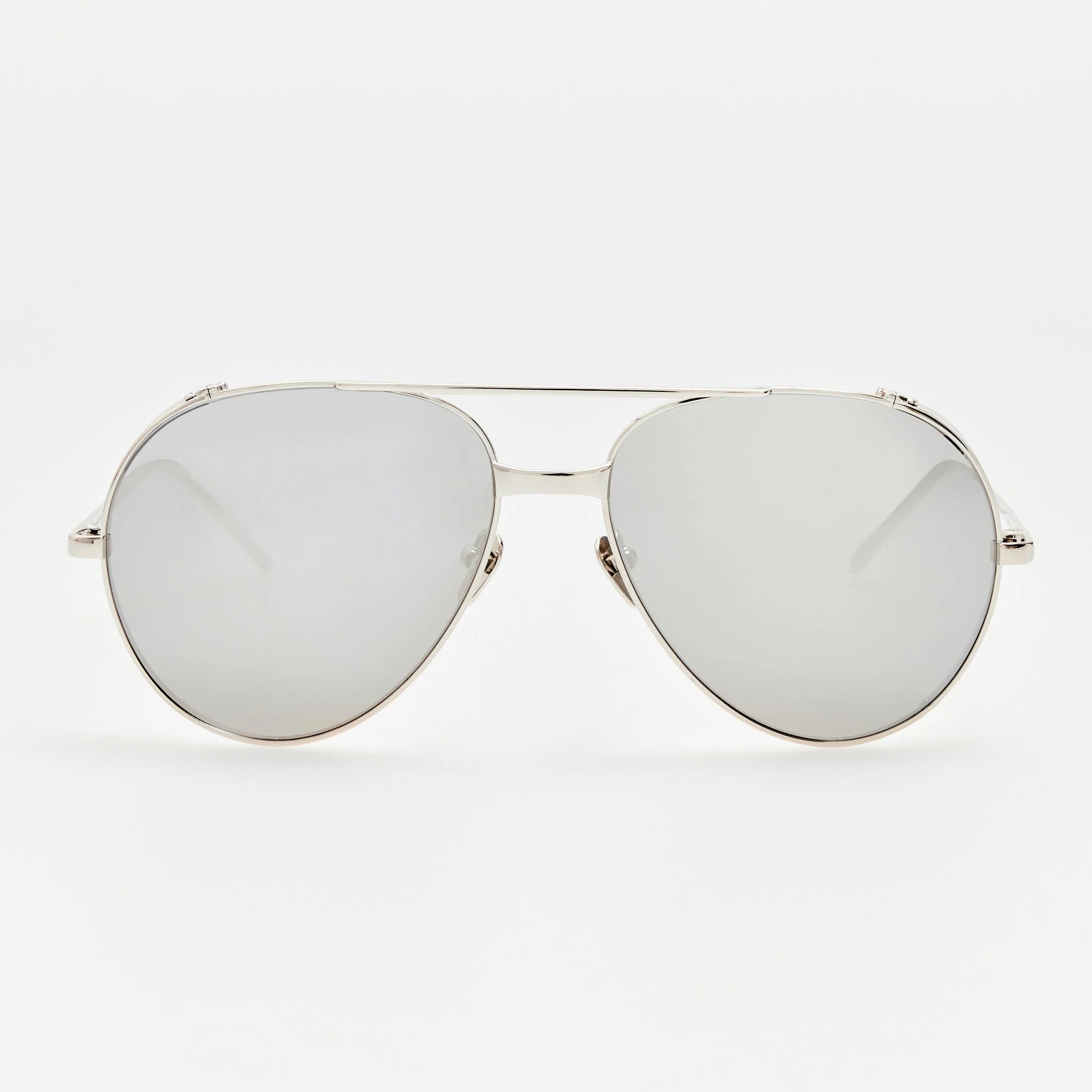 Aviator Sunglasses in 22K White Gold and Platinum