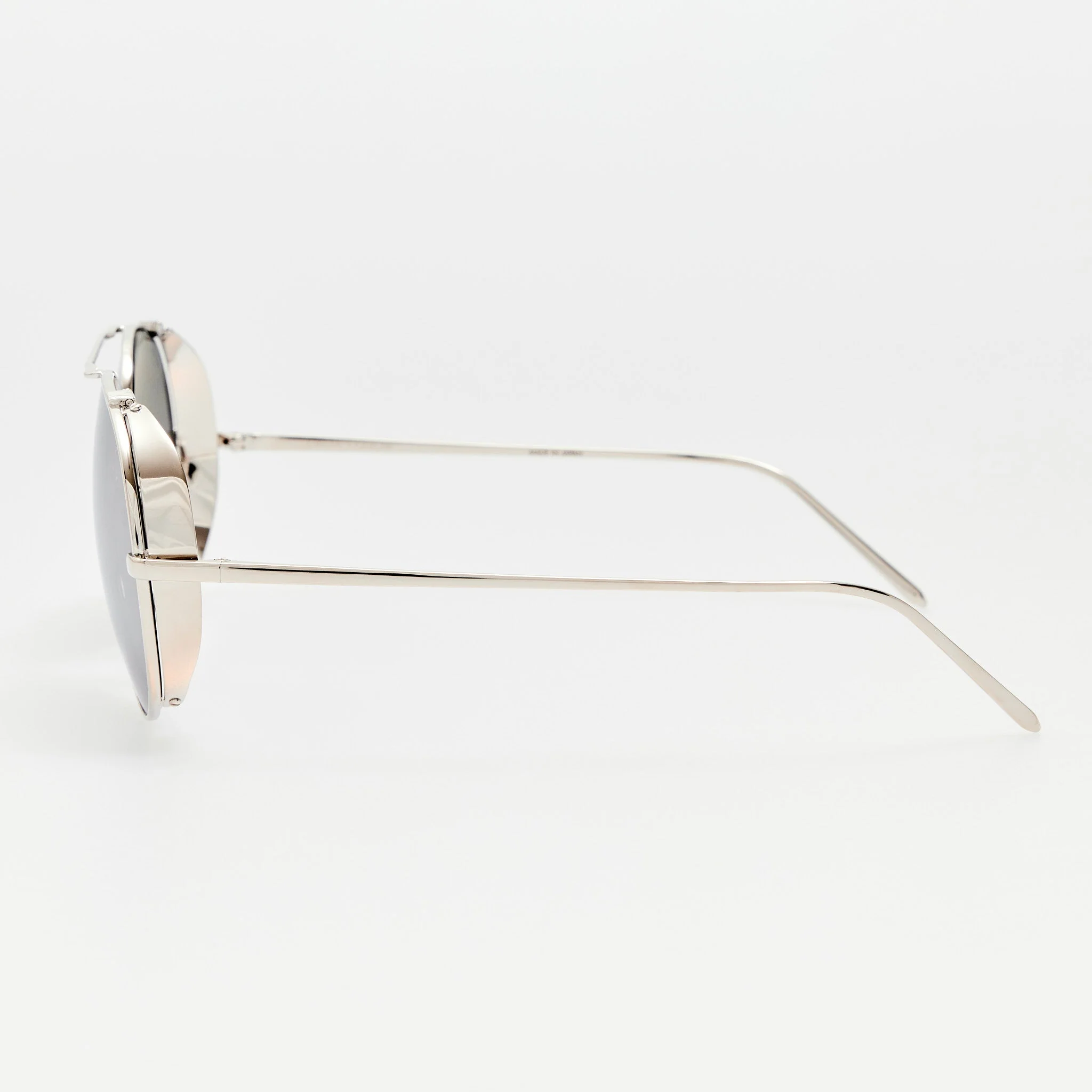 Aviator Sunglasses in 22K White Gold and Platinum - Image 3