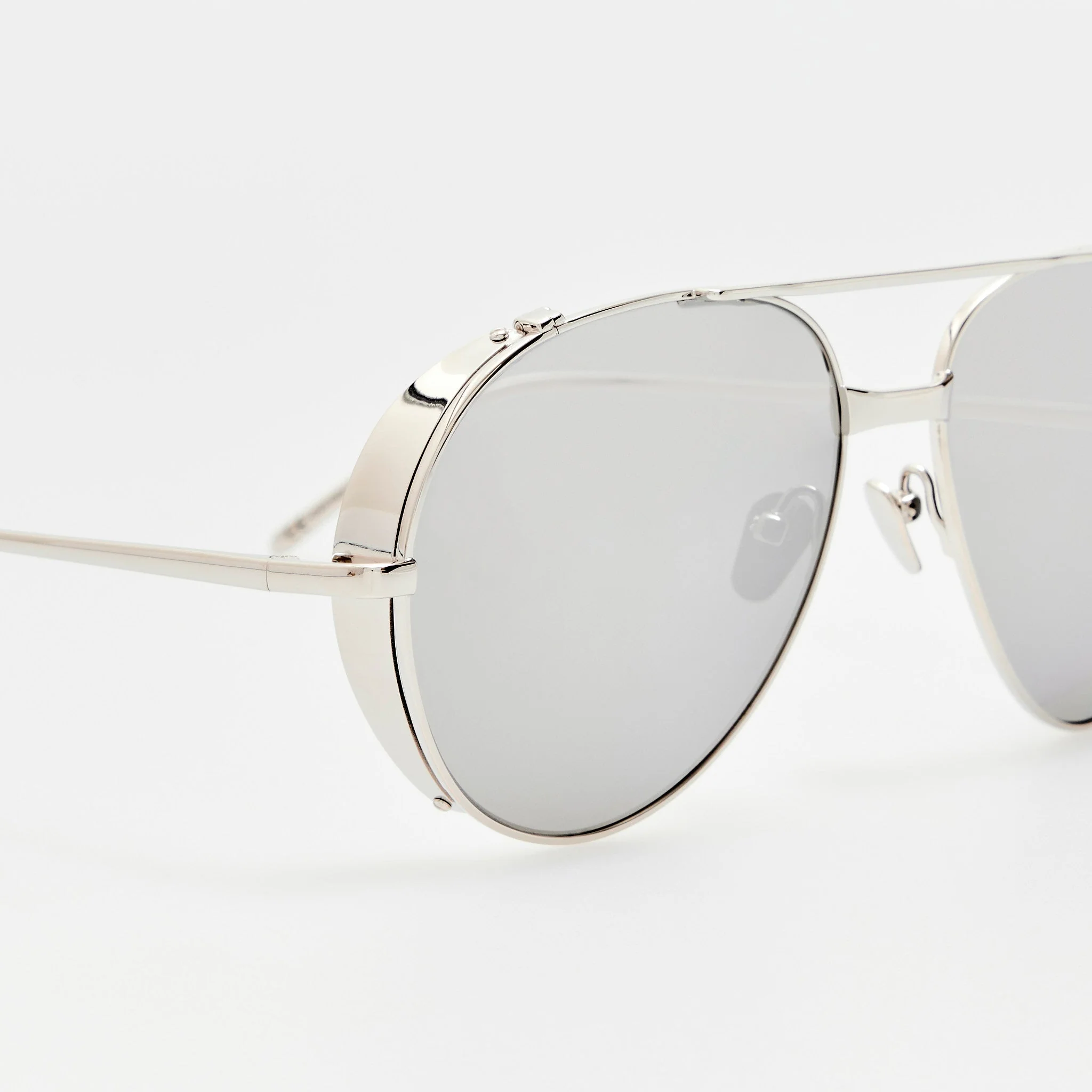 Aviator Sunglasses in 22K White Gold and Platinum - Image 4