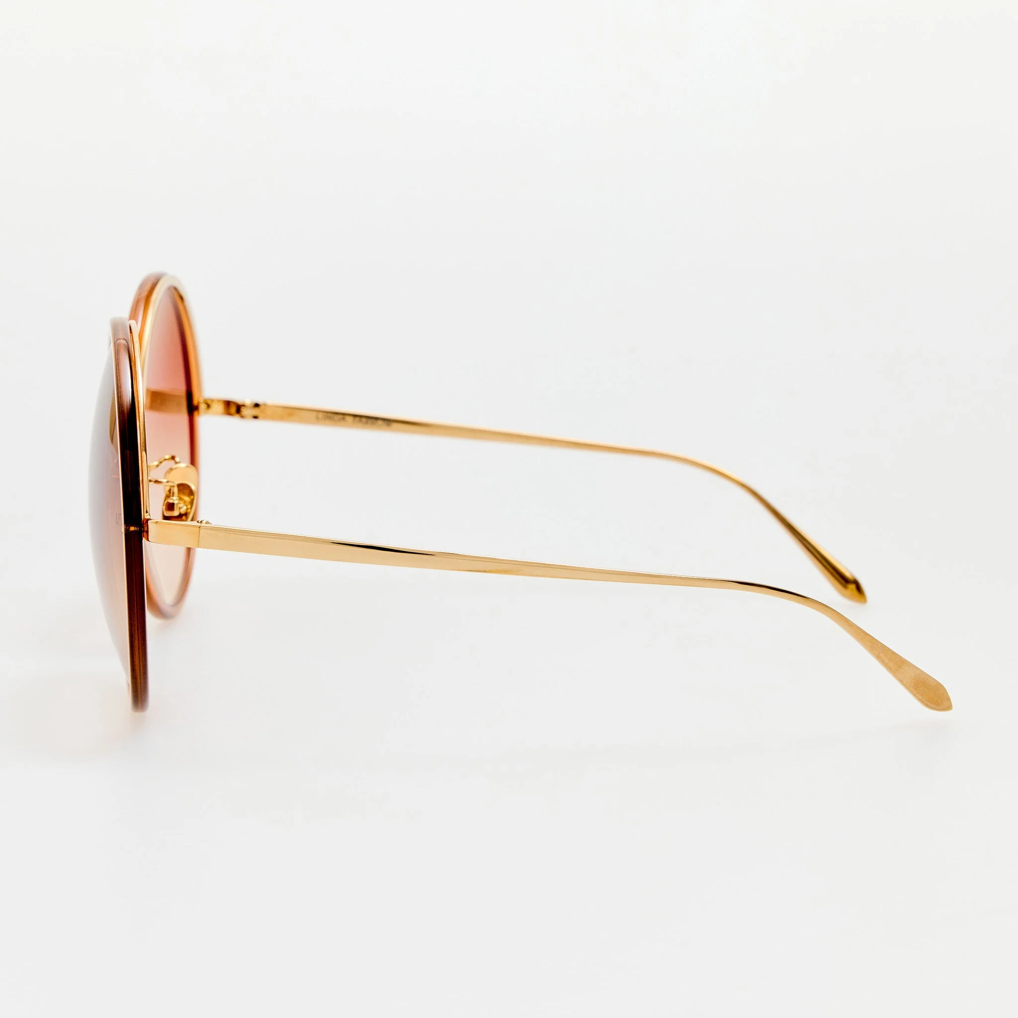 Kew Sunglasses in 22K Gold and Brown - Image 4
