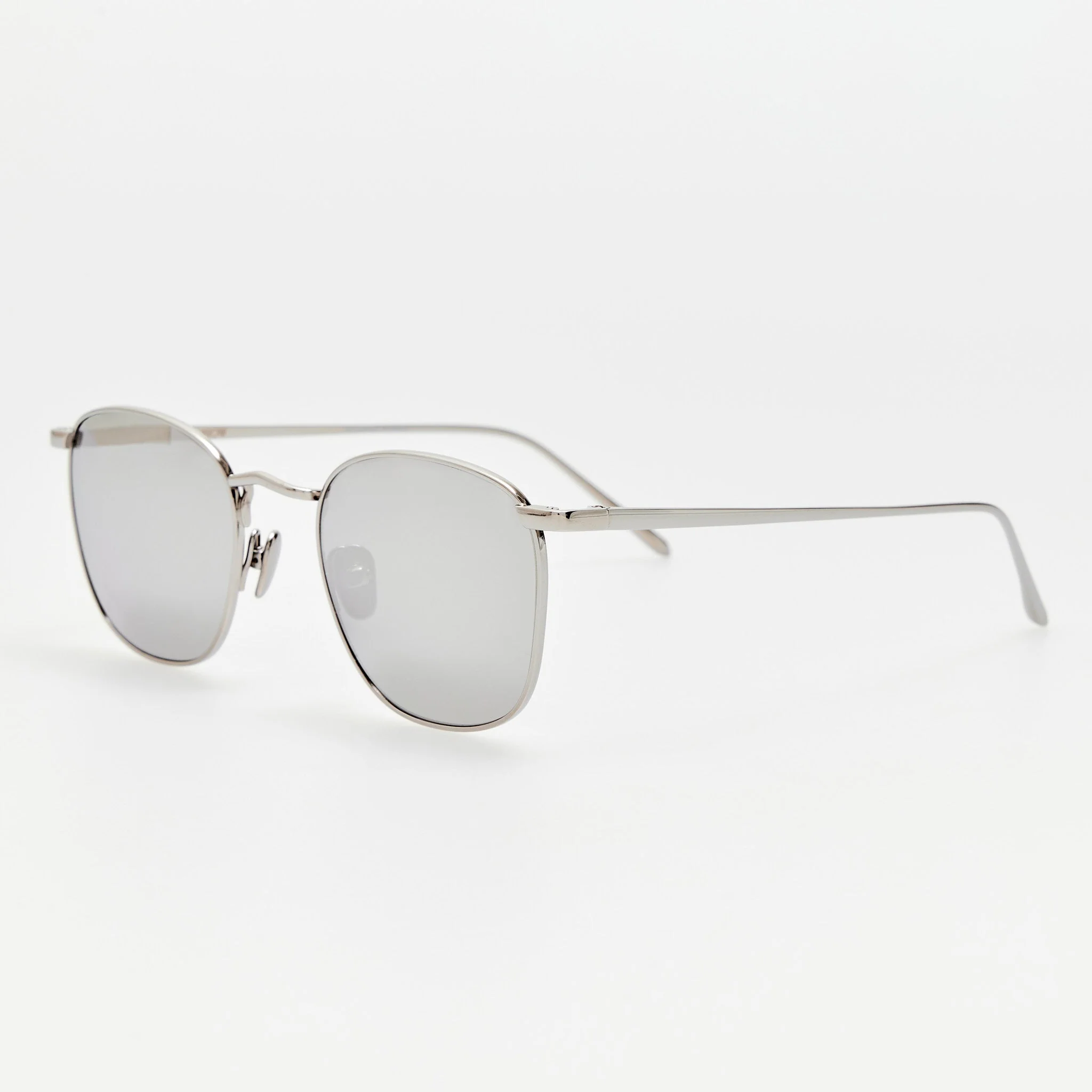 Simon Square Sunglasses in 22K White Gold and Platinum - Image 2
