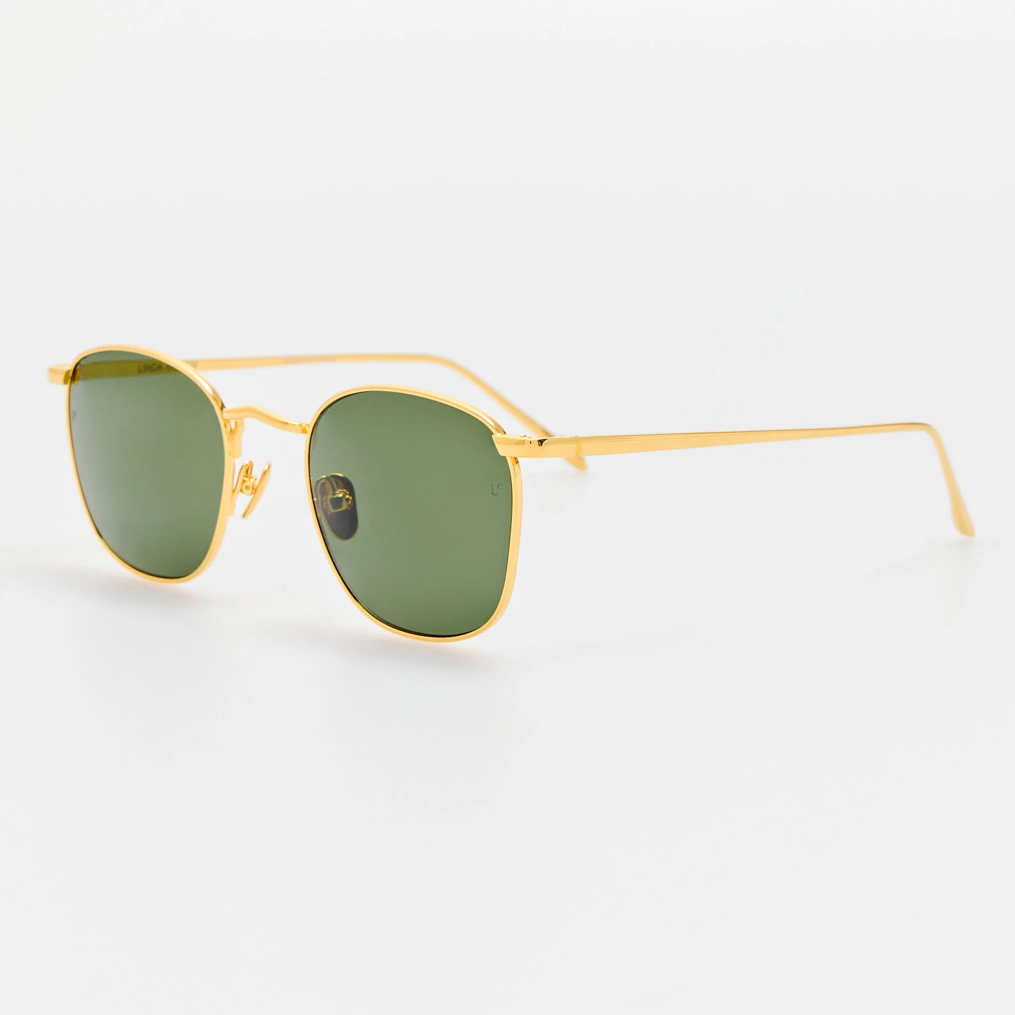 Simon Square Sunglasses in 22K Gold - Image 2