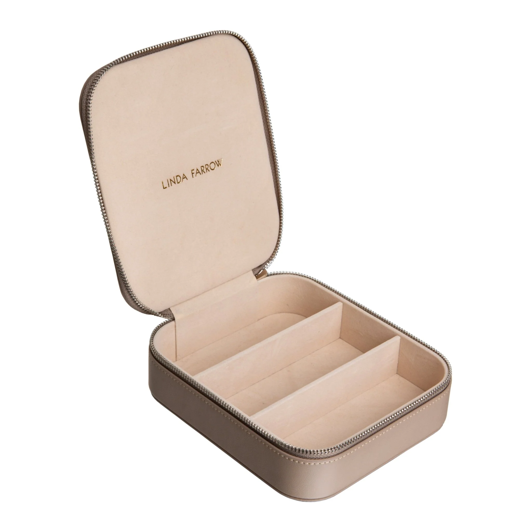 Three Pair Square Travel Case in Taupe