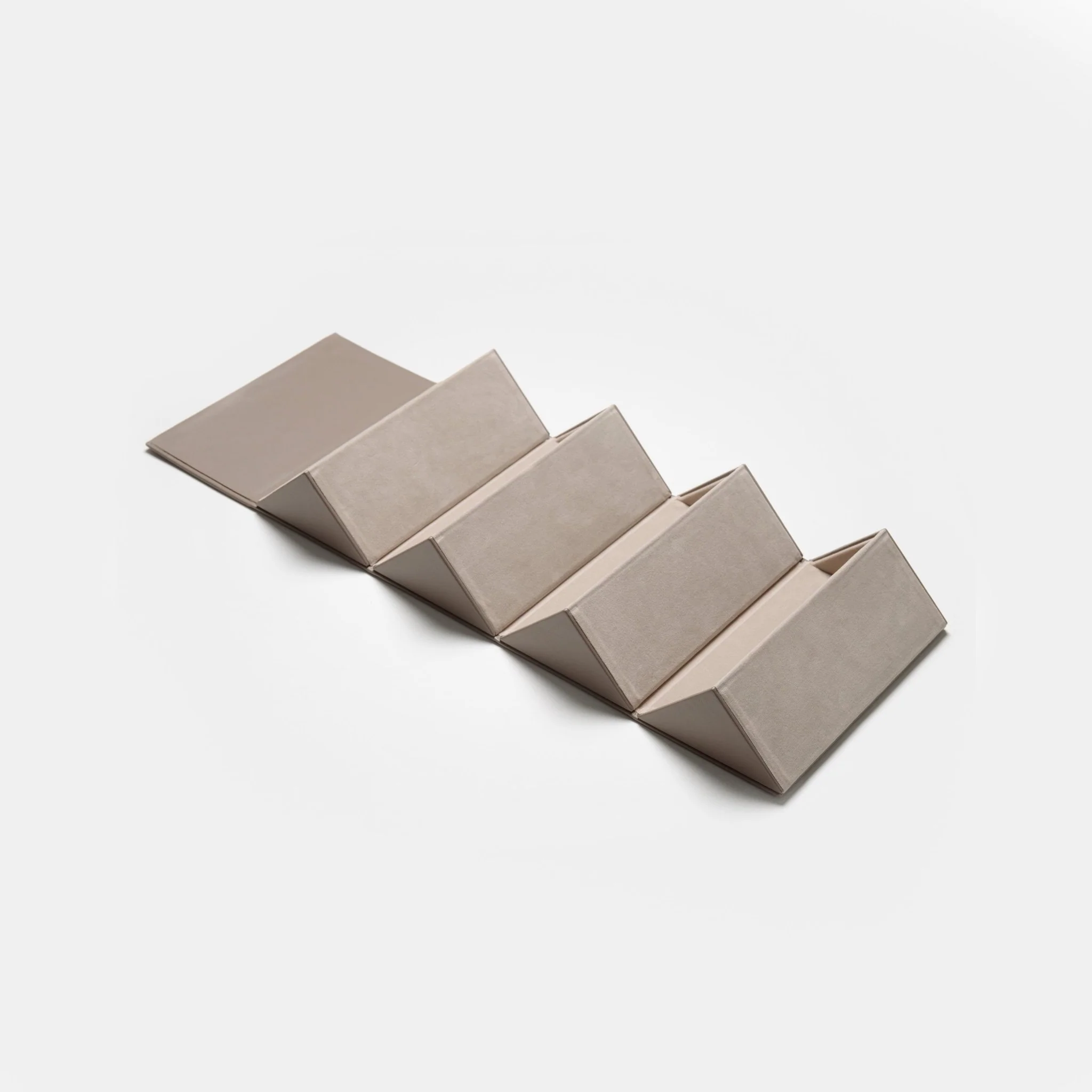 Four Pair Travel Case in Taupe - Image 3