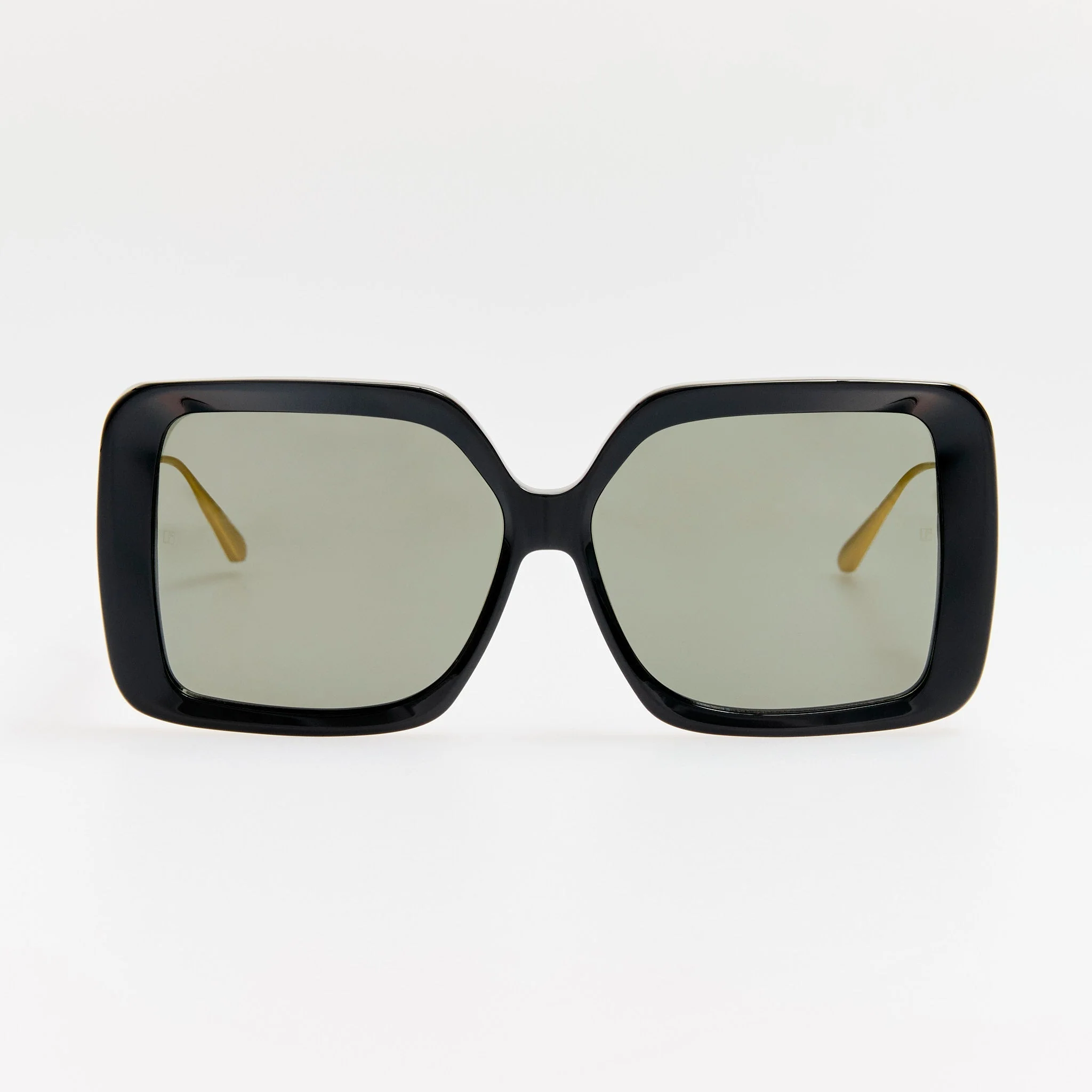 Macy Vista Temple Sunglasses in Black