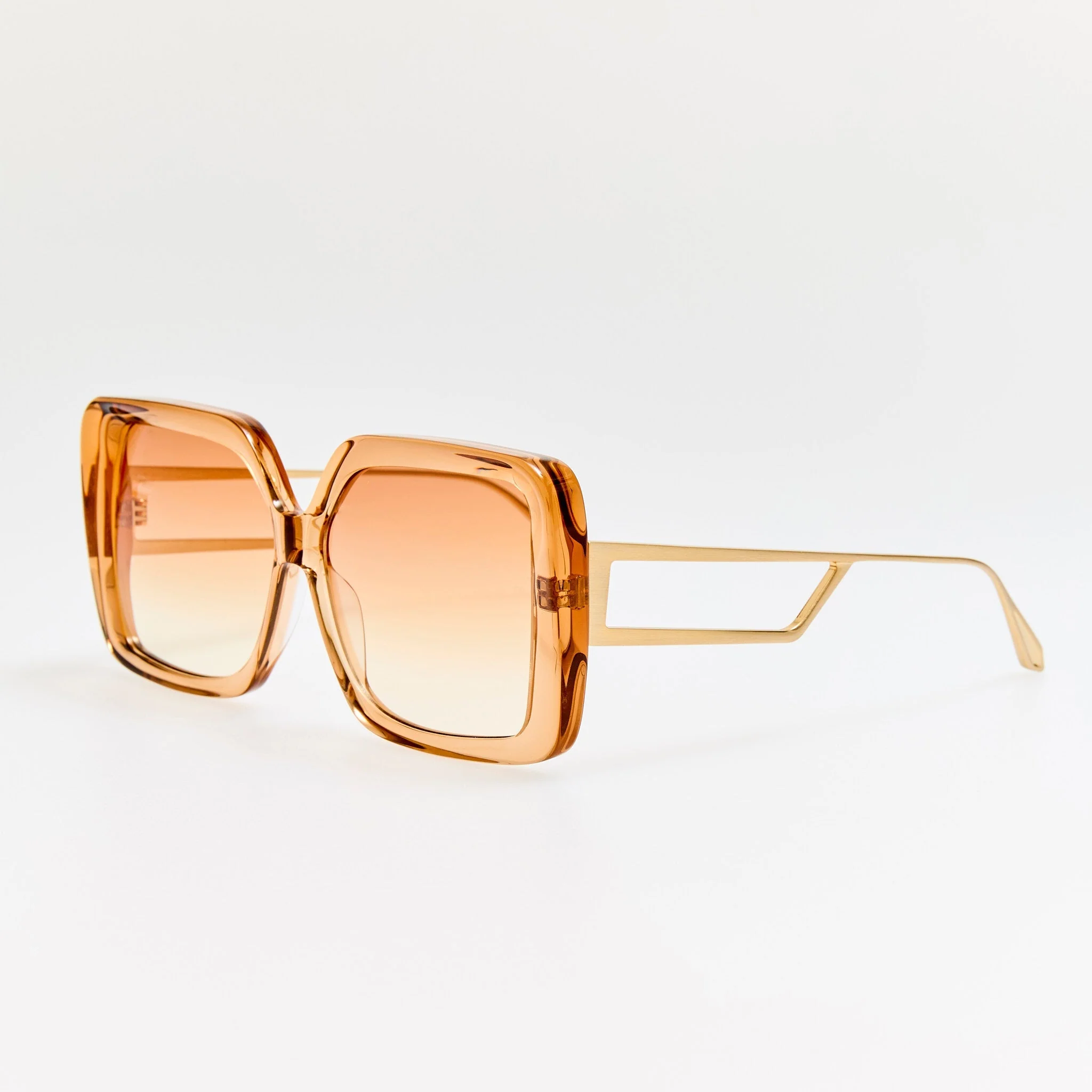 Macy Vista Temple Sunglasses in Honey - Image 2