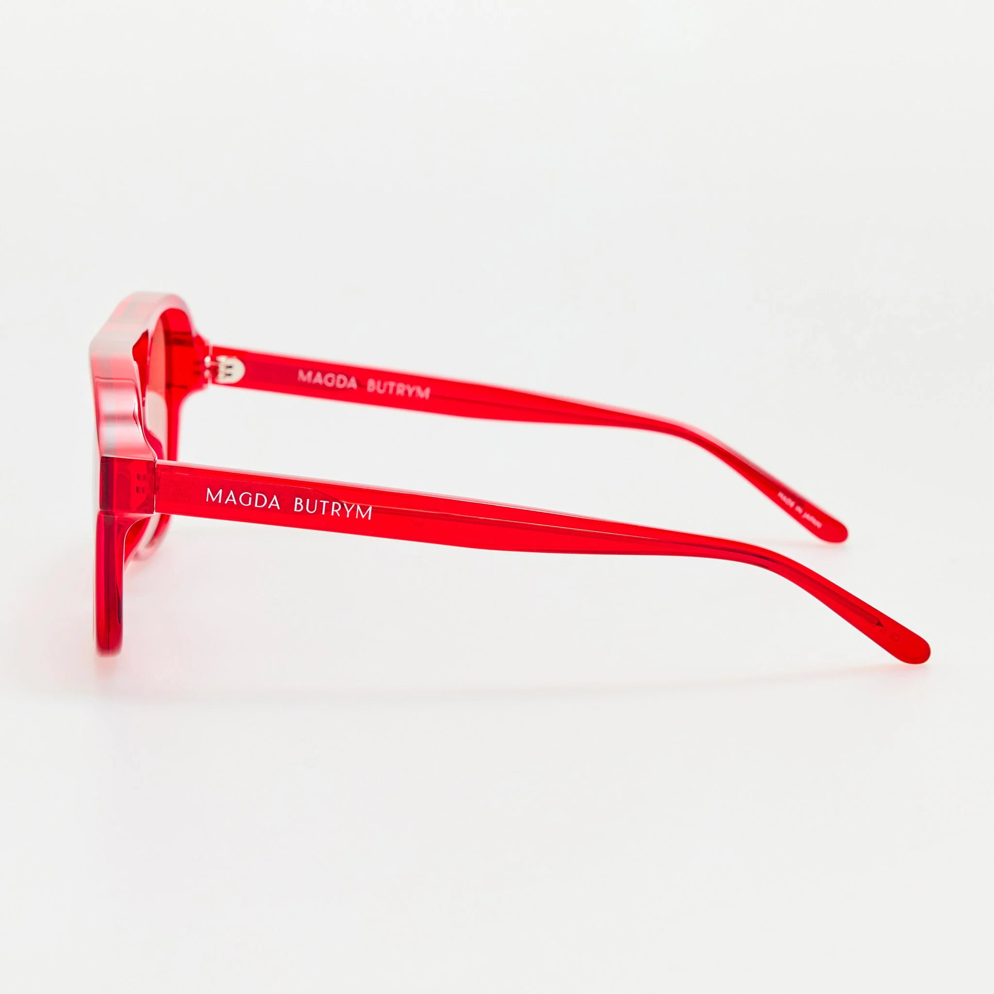 Aviator Sunglasses in Red - Image 4