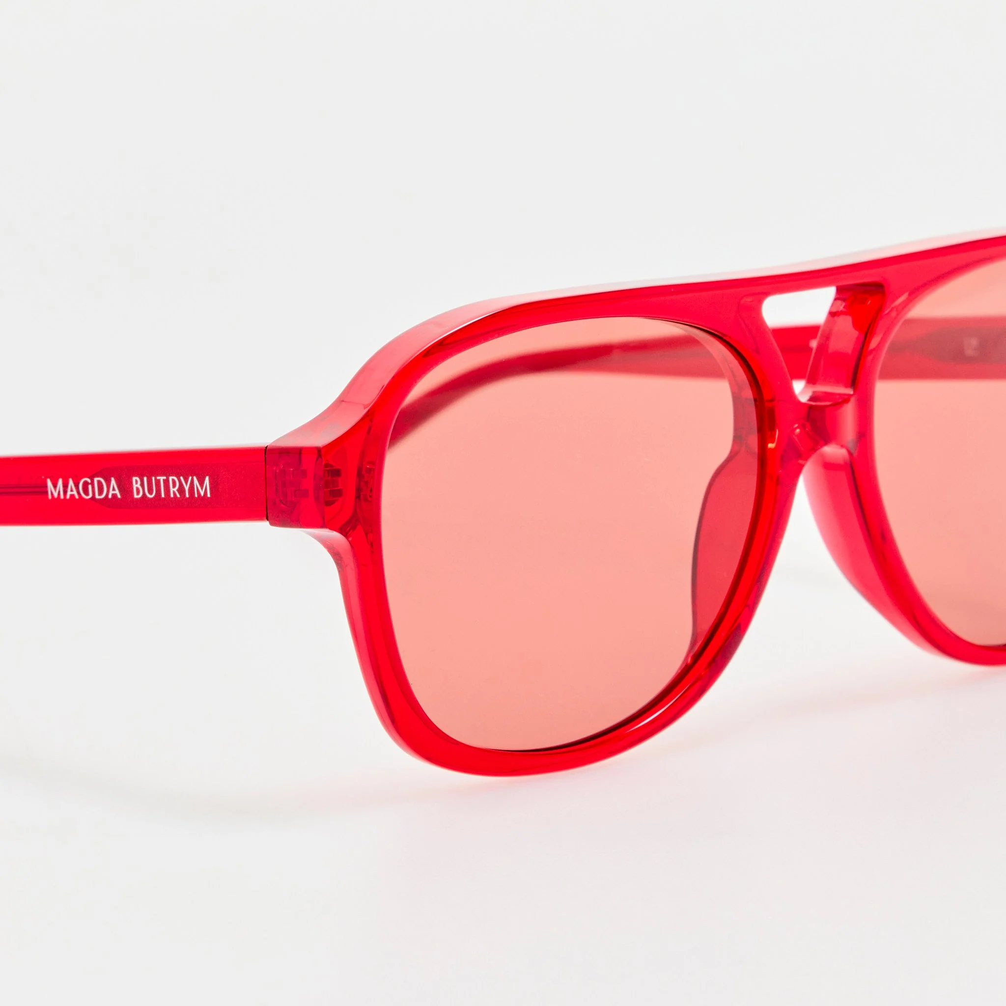 Aviator Sunglasses in Red - Image 5